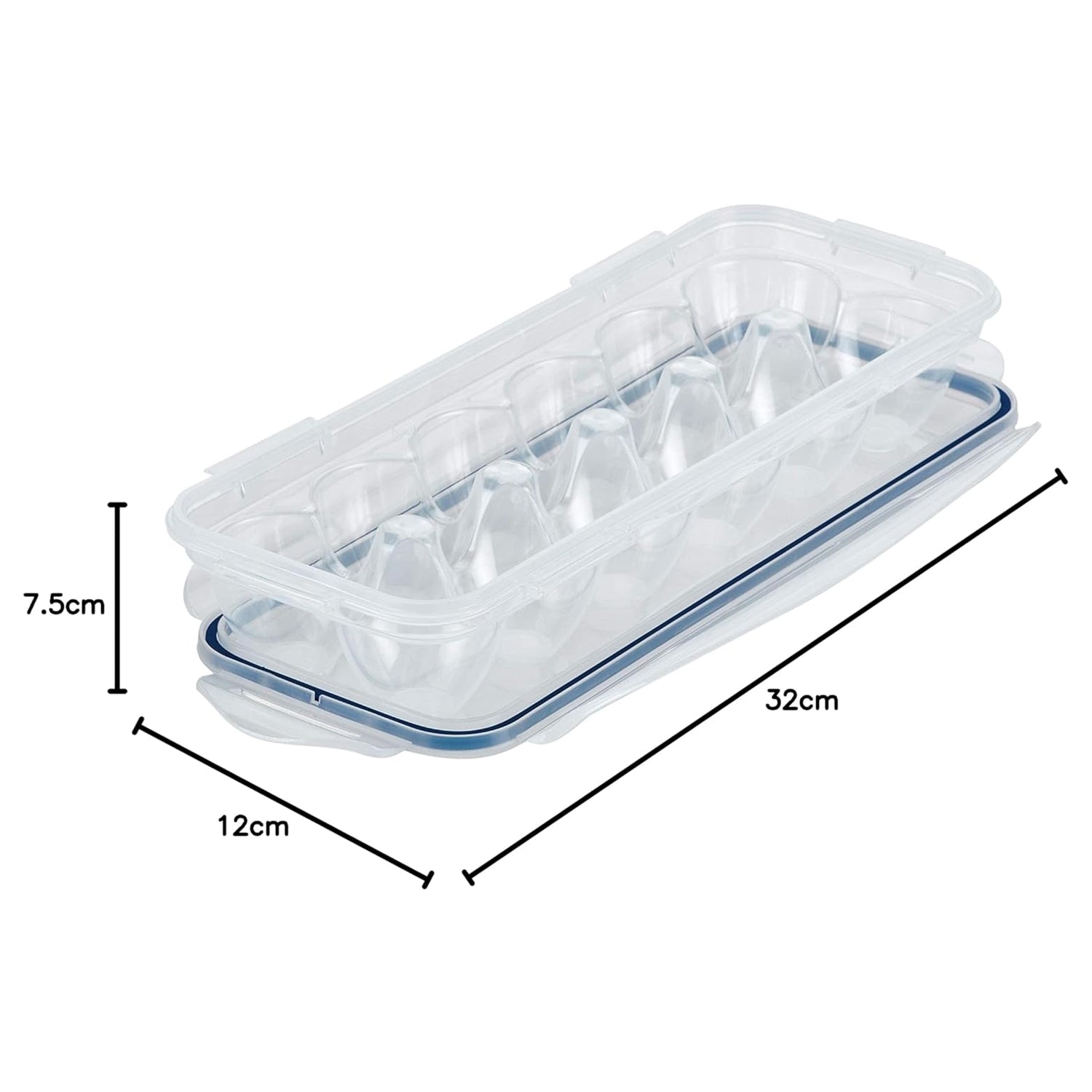 Lock-Clip Refrigerator Egg Storage Box - (1 Pc)