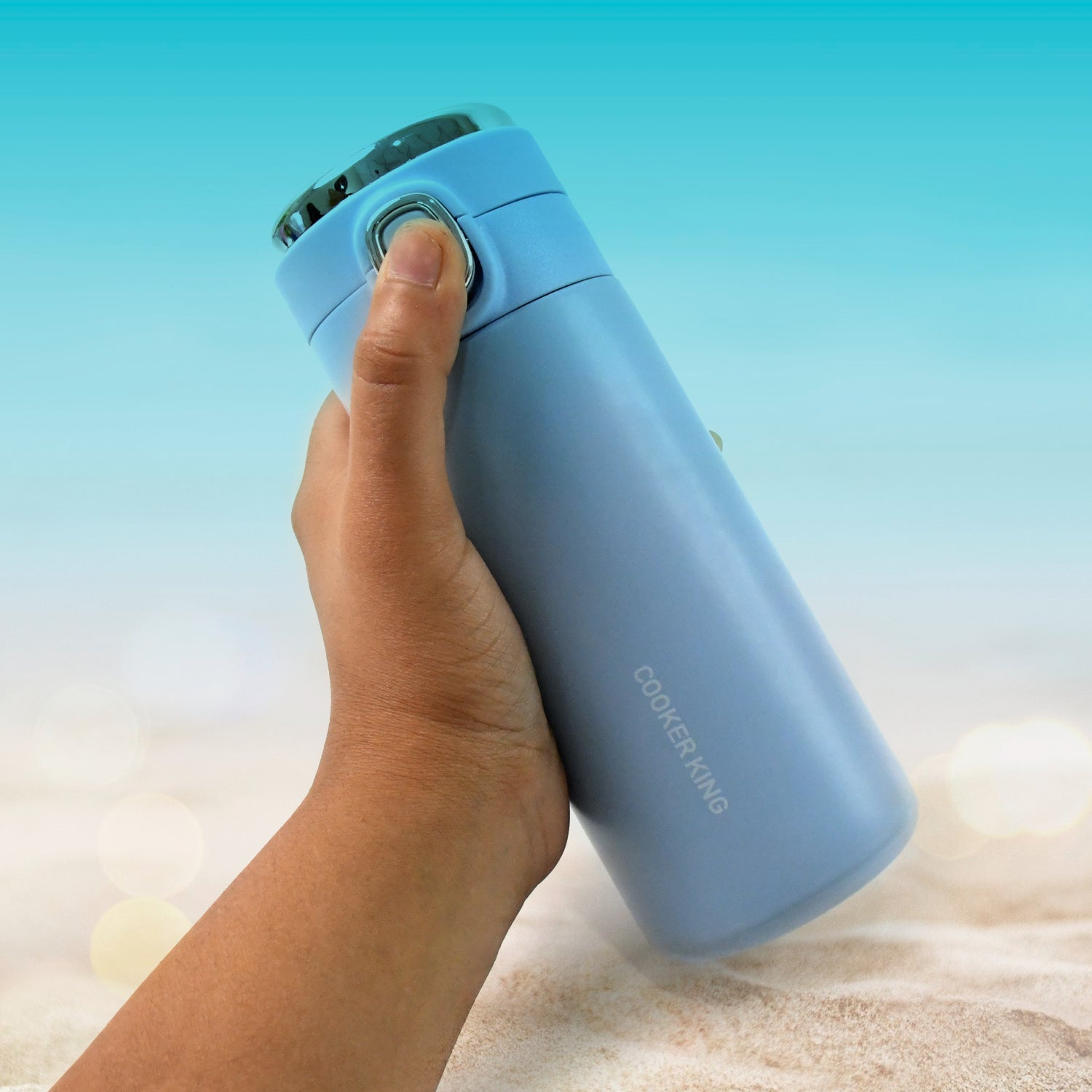 Stainless Steel Insulated Vacuum Bottle With Insulated Cap Lock (350ml Approx)