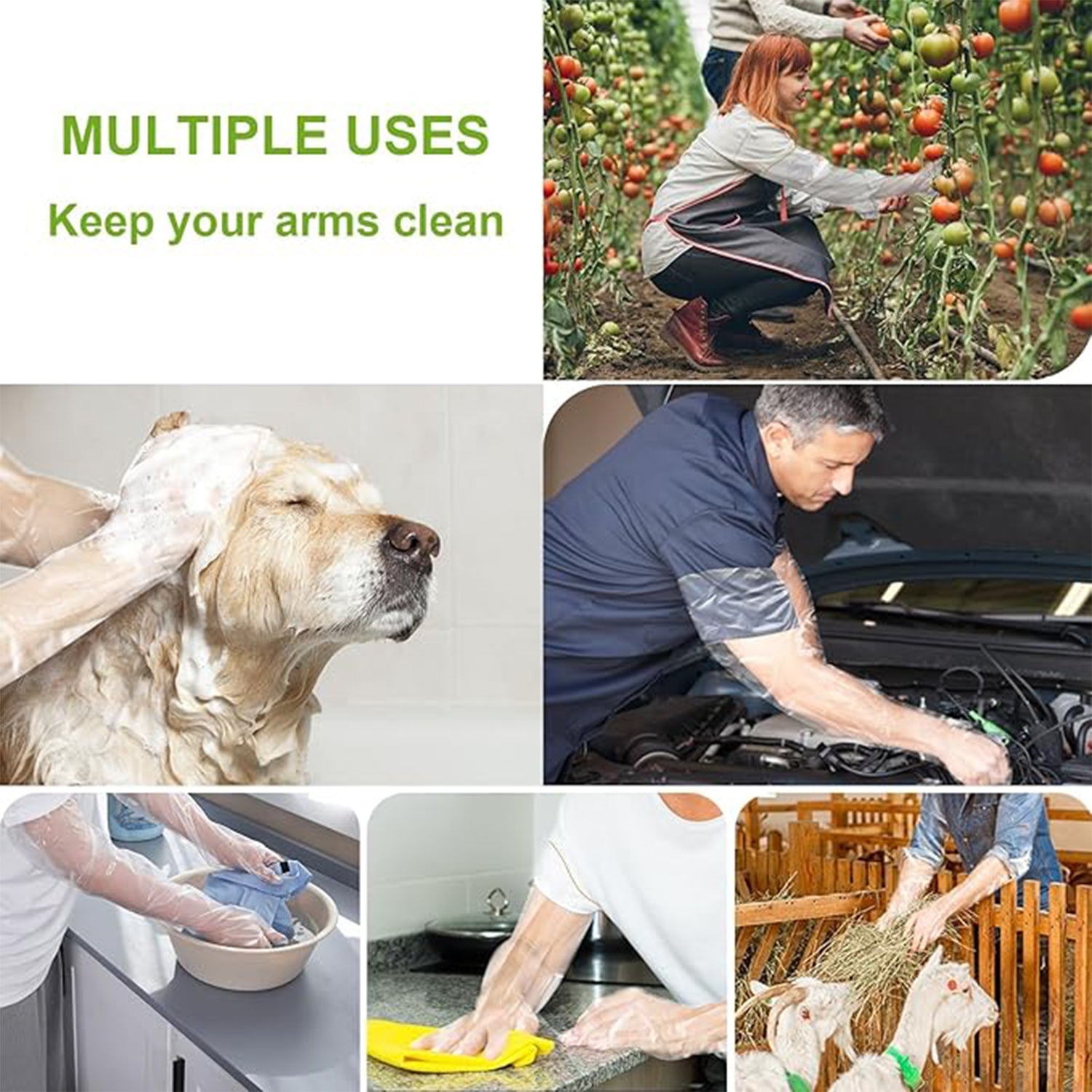 Disposable Plastic Gloves For Kitchen Food Handling (1 Pair)