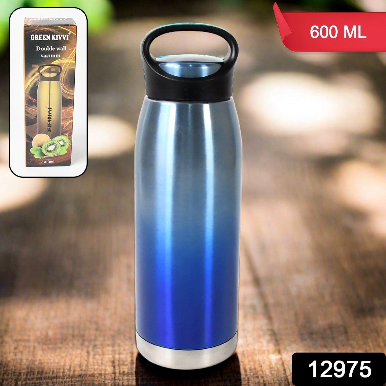 12975 Vacuum Stainless Steel Double Wall Water Bottle, Fridge Water Bottle, Stainless Steel Water Bottle Leak Proof, Rust Proof, Cold & Hot Thermos steel Bottle| Leak Proof | Office Bottle | Gym | Home | Kitchen | Hiking | Trekking | Travel Bottle