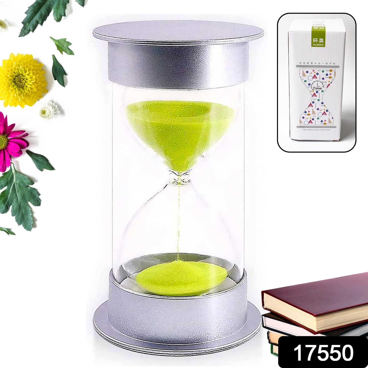 17550 Sand Timer, Hourglass Timer 45 Minutes Sand Timer For Kids Teachers Games Classroom (30 Min-Green) Time Management Tool (Color : Green, Time : 30 Min)