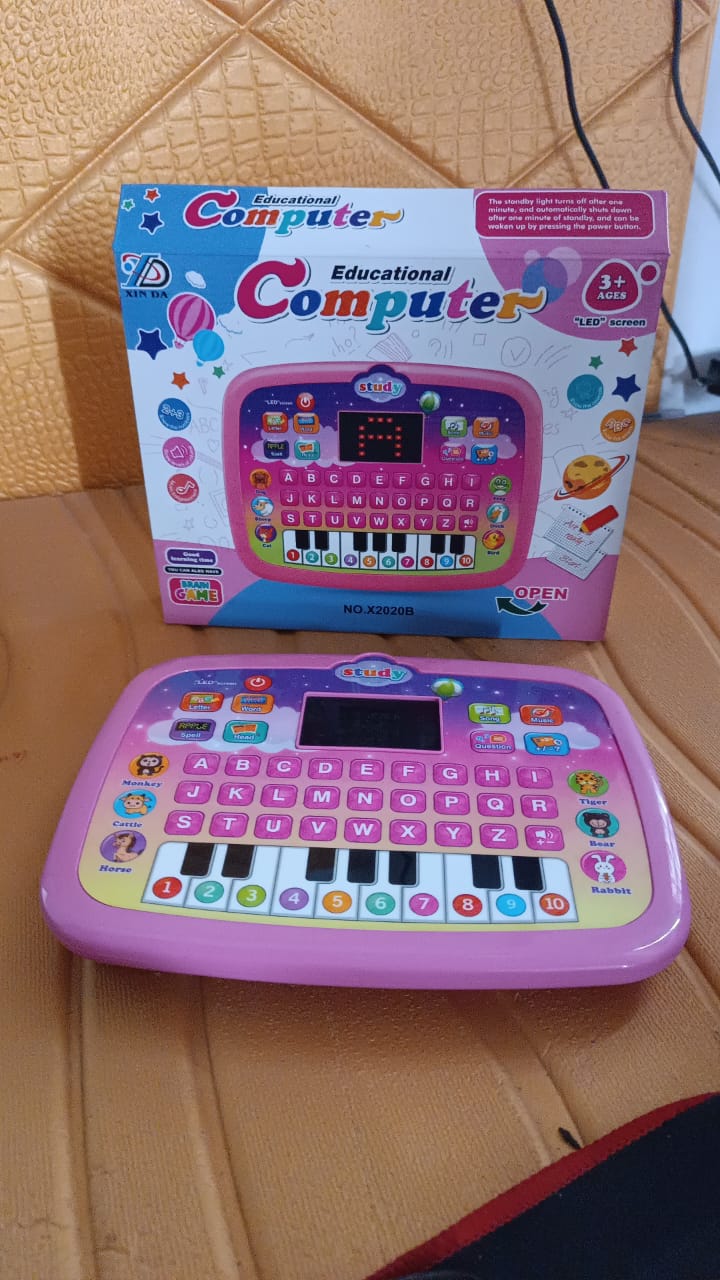 Learning Educational Computer Kids Piano Laptop with LED Screen & Music