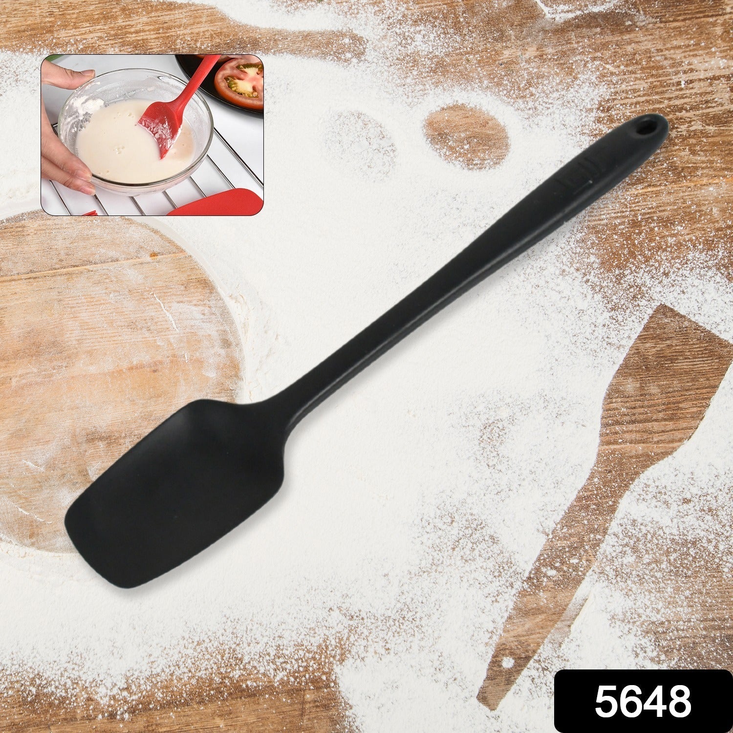 5648 Silicone Spatula Made of 100% Food Grade Silicone One Piece Design Seamless Heat-Resistant Spatula Perfect for Spatula Cooking (28 Cm)