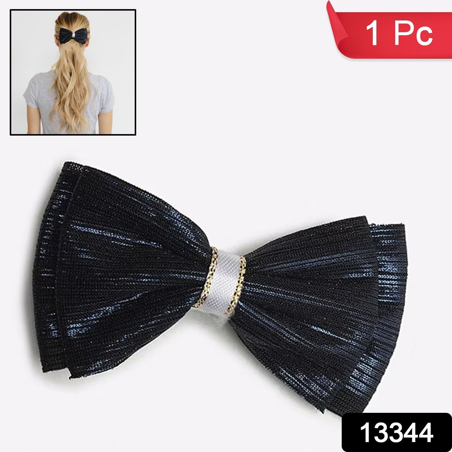 Hair Bow Knot Clip Suitable For Girls (1 Pc)