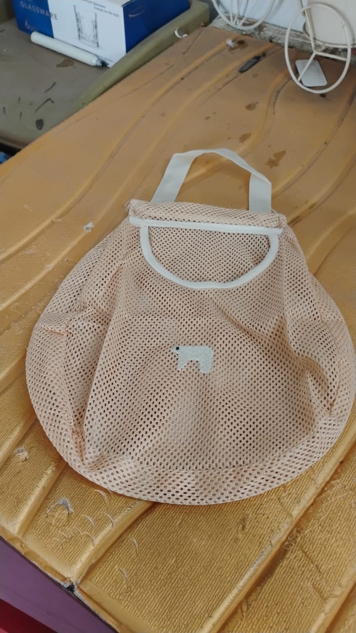 Reusable Mesh Grocery Bag with Handle (1 Pc)