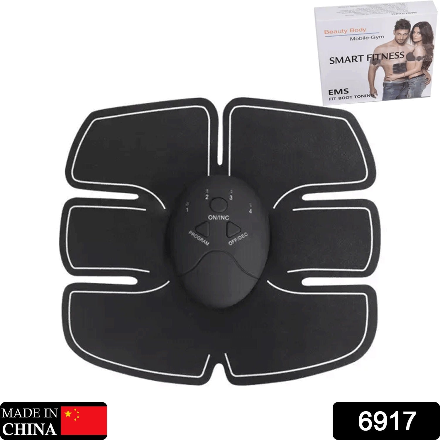 6917  6 pack abs stimulator Wireless Abdominal and Muscle Exerciser Training Device Body Massager/6 pack abs stimulator charging battery/mart Fitness Abs Maker/Exerciser Training Device