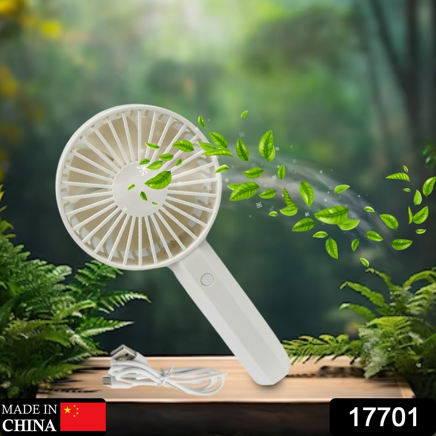 17701 Mini Handheld Fan Portable Rechargeable Mini Fan Easy to Carry, for Home, Office, Travel and Outdoor Use (Battery Not Included)