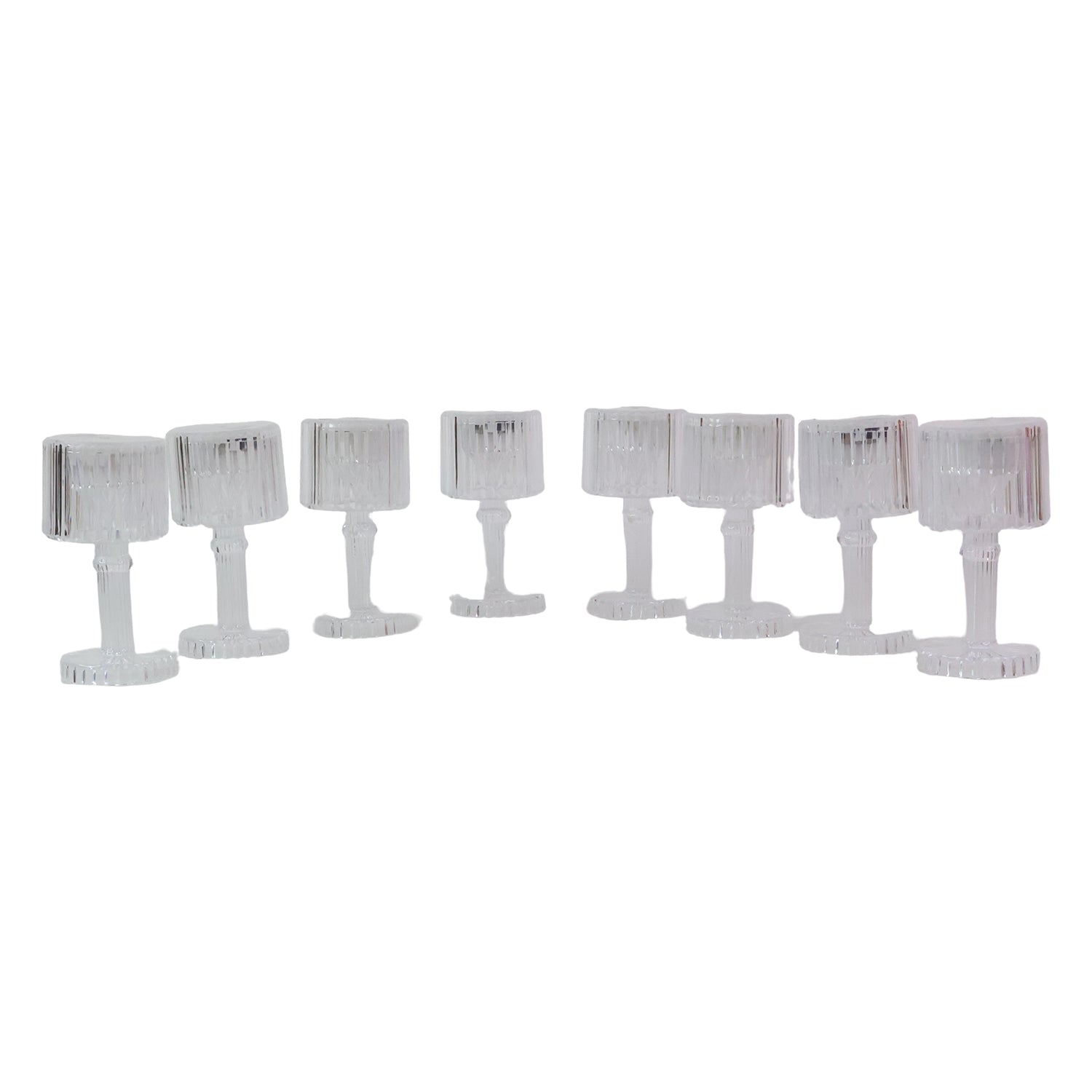 8pc Crystal Mini Lamp Set