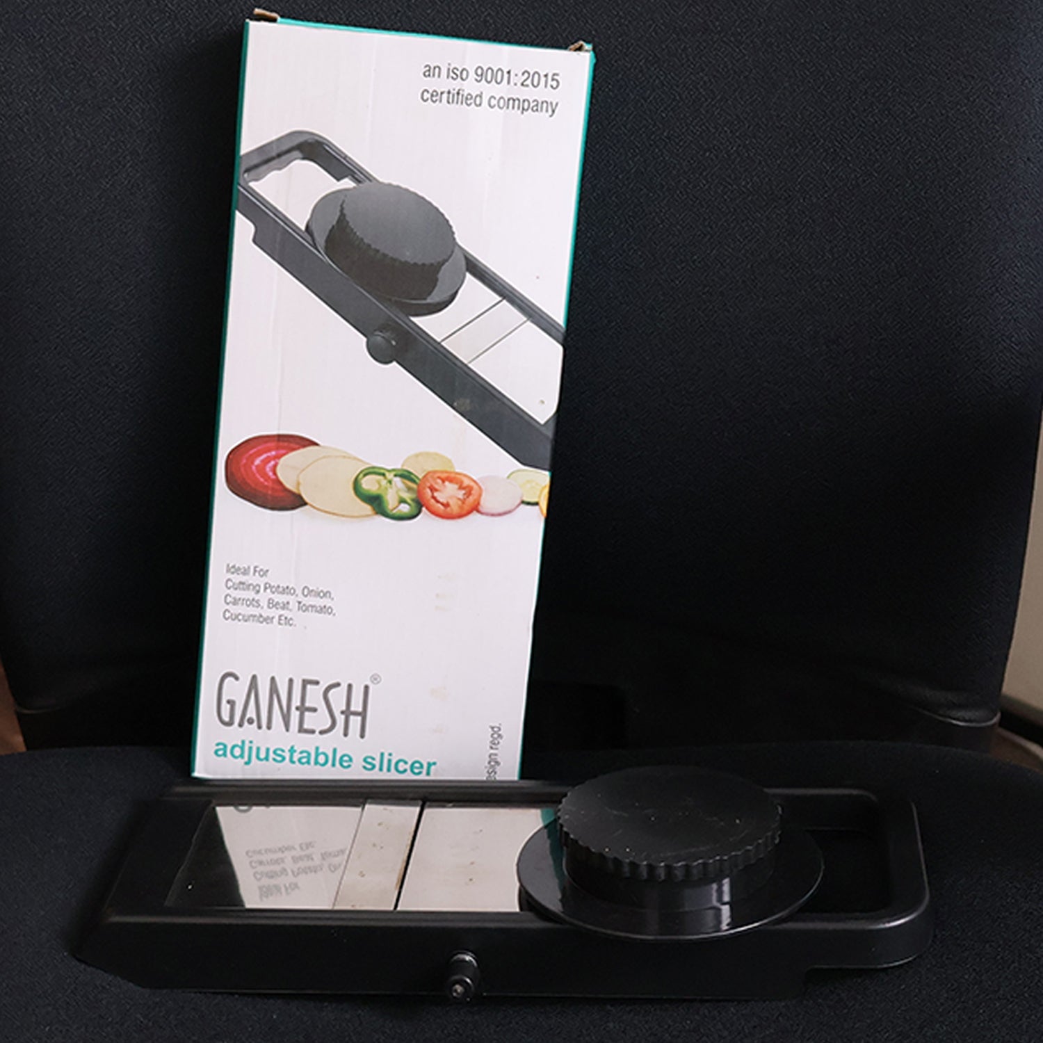 Premium Adjustable Vegetable & Fruit Slicer with Sharp Stainless Steel Blade