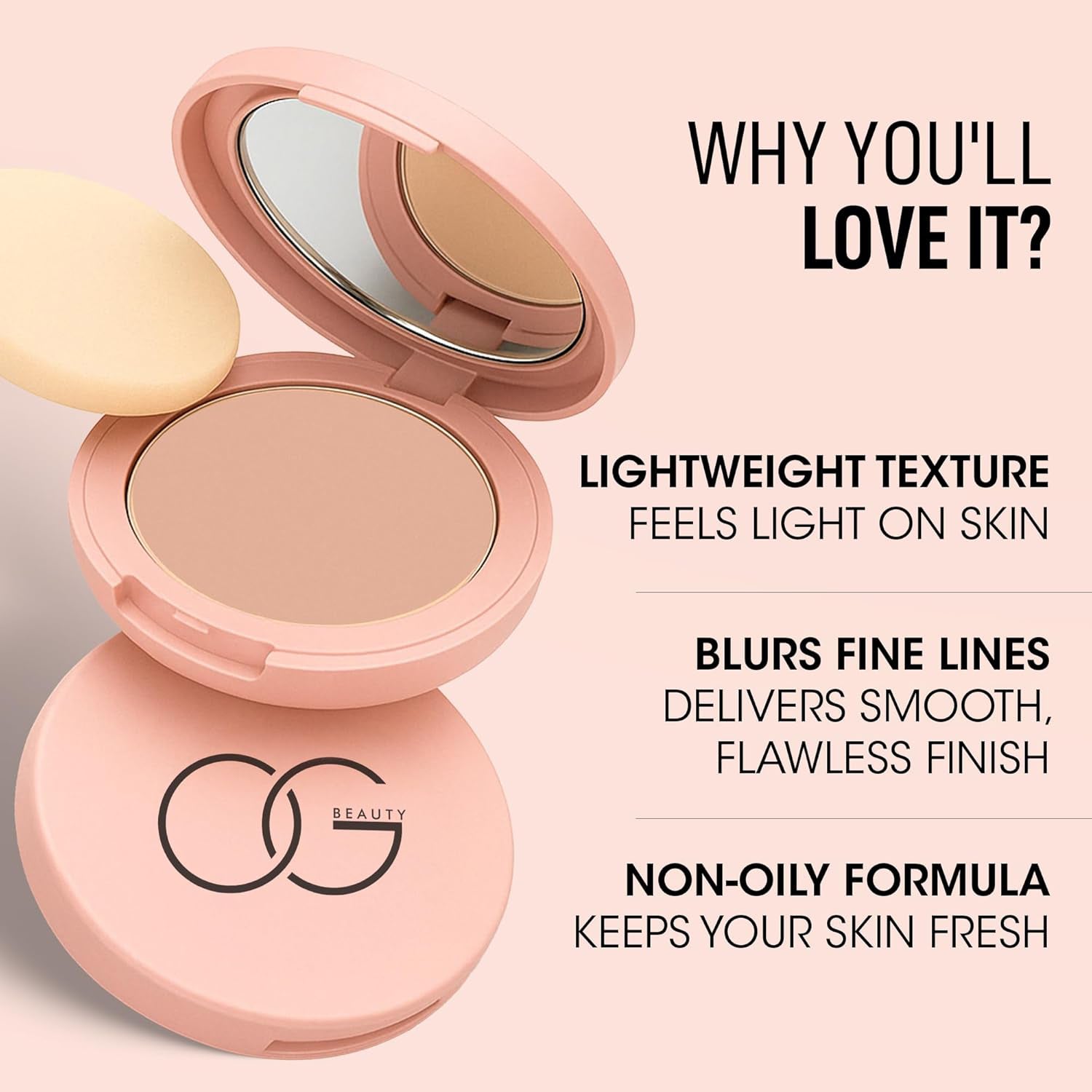 OG Beauty Brew Flawless Touch Compact Powder (9 GM / 1 Pc)