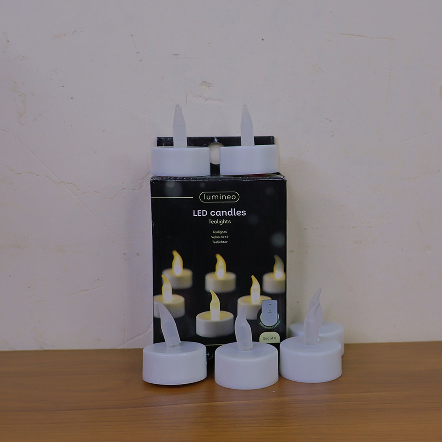 LED Flameless Tealight Candles Lights (6 Pc / Without Remote)