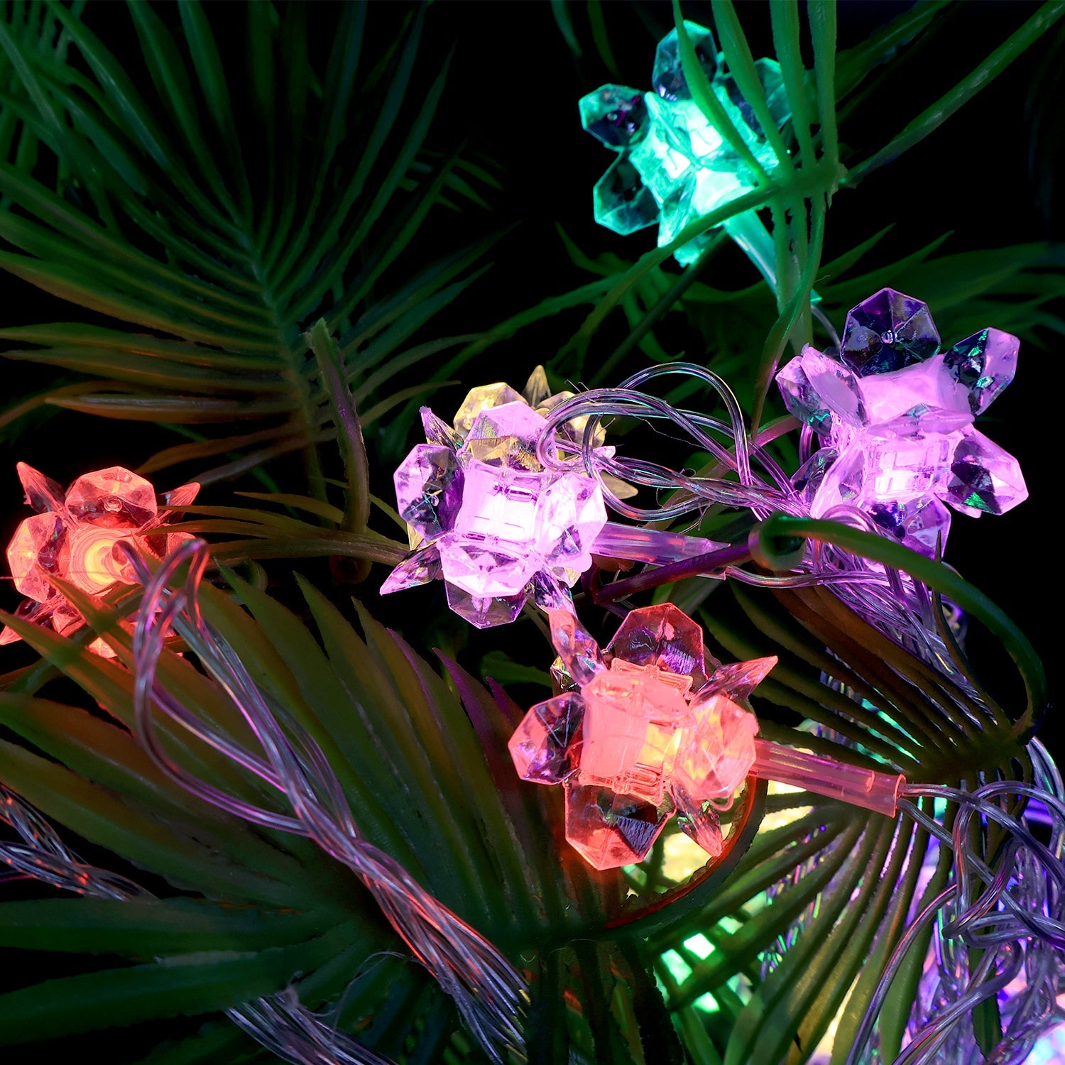 Crystal Flower LED Decorative String Light (8 Meter)