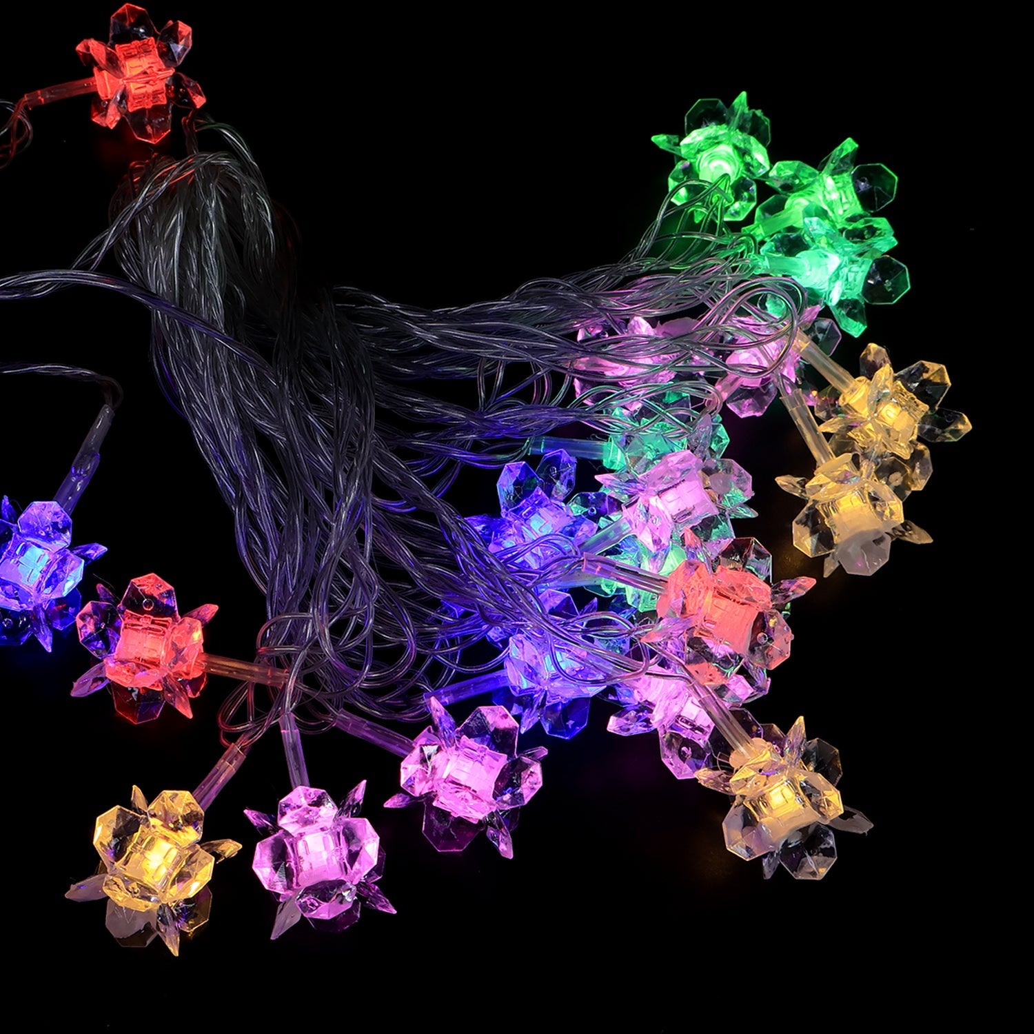 Crystal Flower LED Decorative String Light (8 Meter)