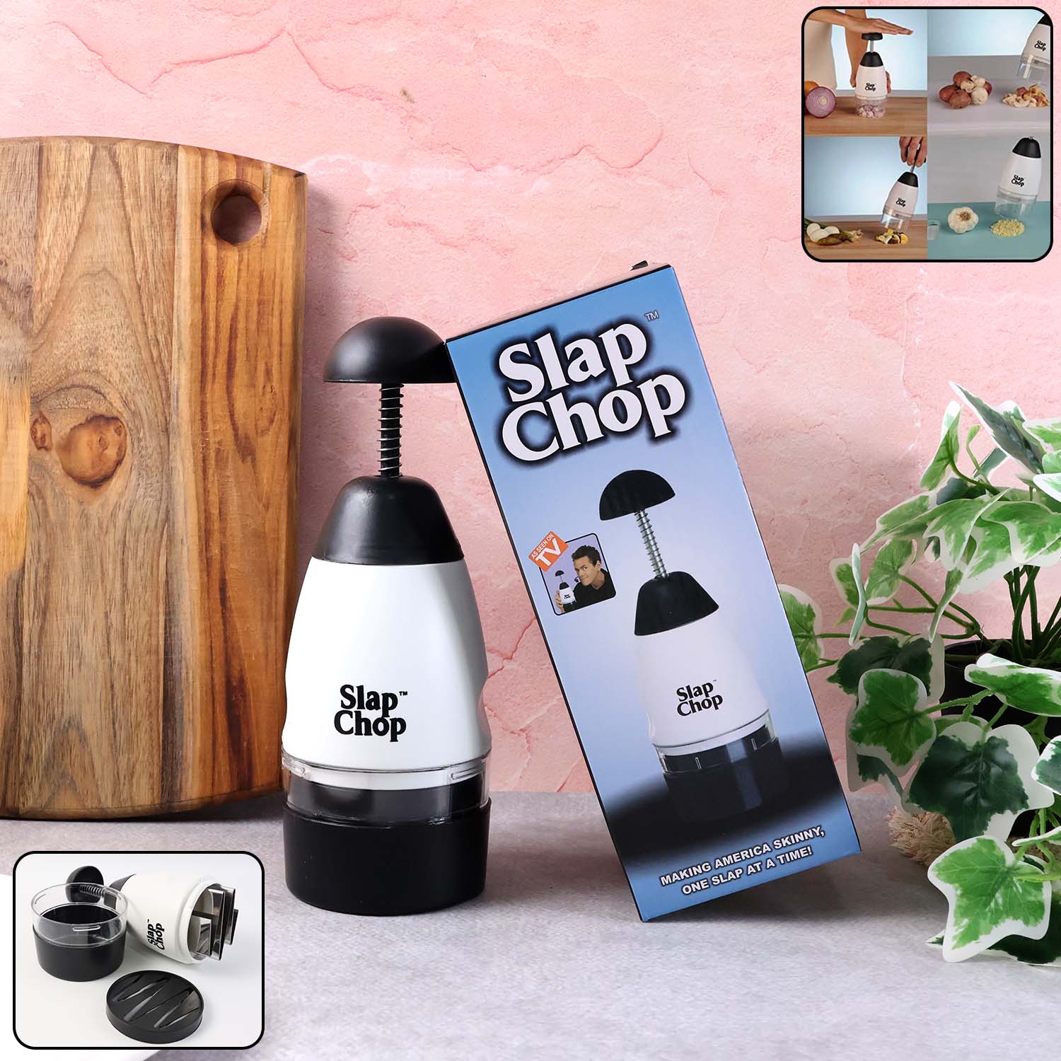Slap Chop Hand Press Vegetable & Fruit Chopper (1 Pc) – Sky Shopy