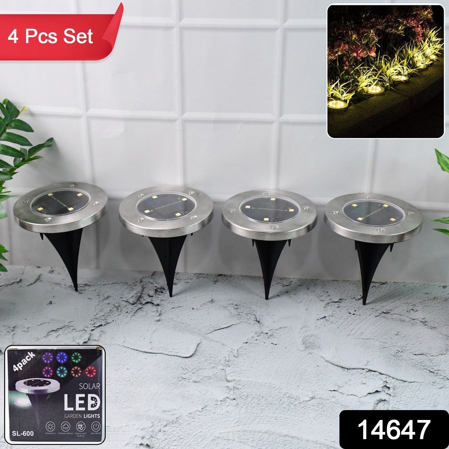 Solar LED Garden Light Set