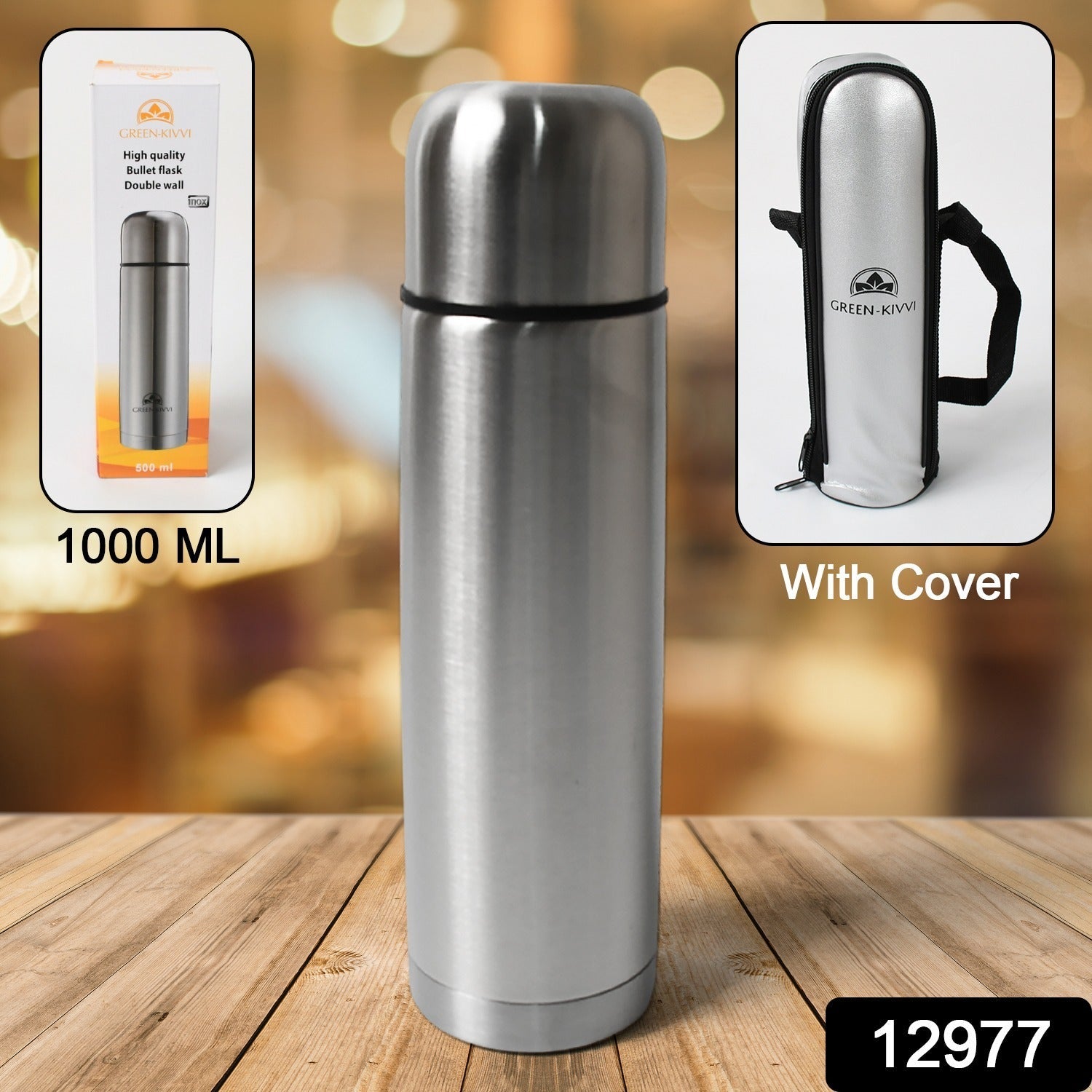 Vacuum Stainless Steel Double Wall Water Bottle, Fridge Water Bottle, Stainless Steel Water Bottle Leak Proof, Rust Proof, Cold & Hot Thermos steel Bottle| Leak Proof | Office Bottle | Gym | Home | Kitchen | Hiking | Trekking | Travel Bottle