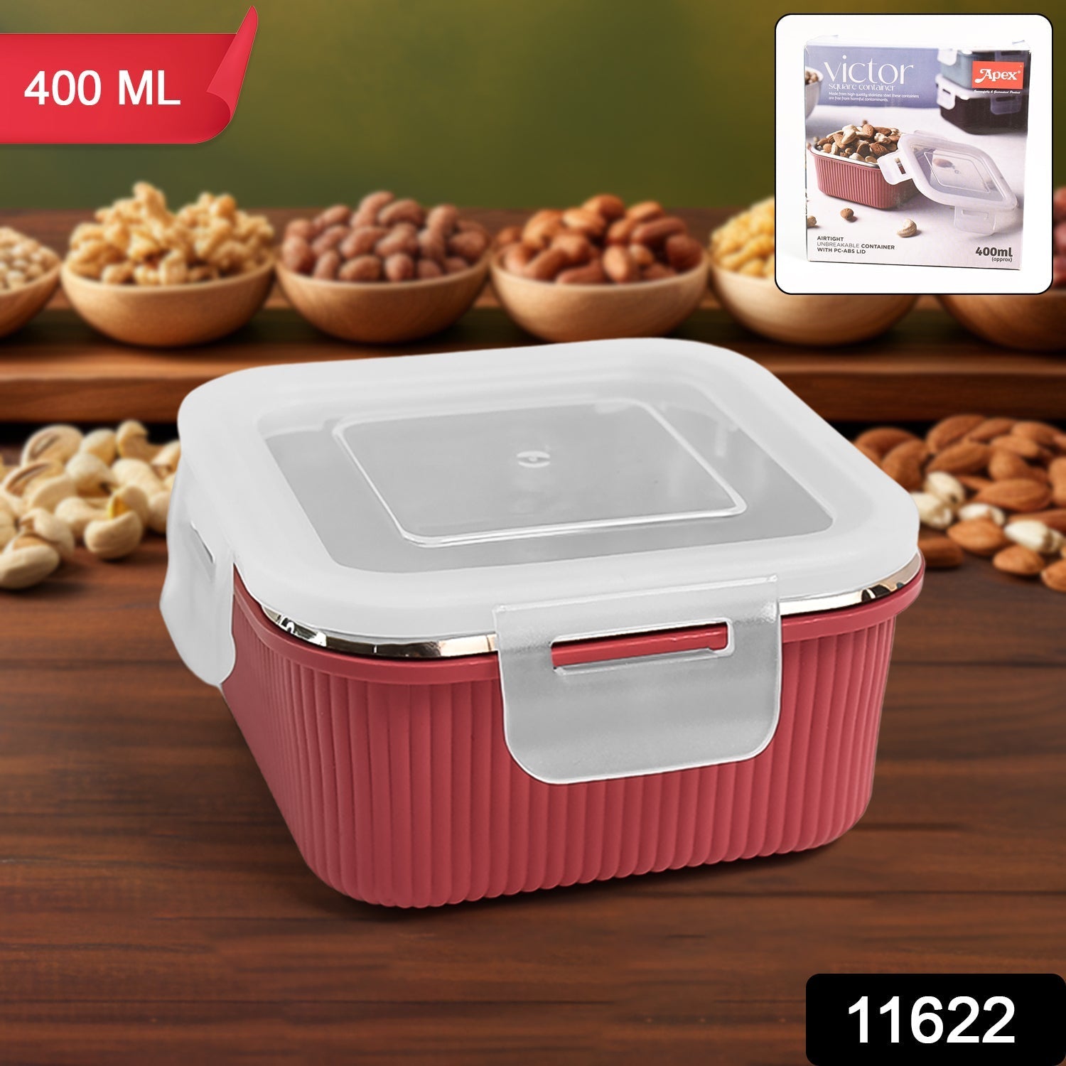 Apex Victor Square Food Storage Container (400 ML / 1 Pc) – Sky Shopy