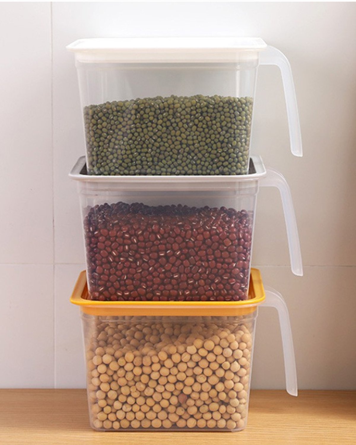 2366 Square Food Storage Containers With Handle (1 PC) - SkyShopy