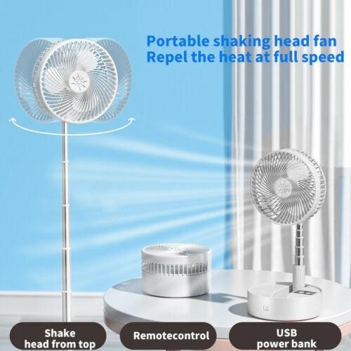 4612 Silent and Portable High Speed Foldable Table Fan with USB Charging Feature - SkyShopy
