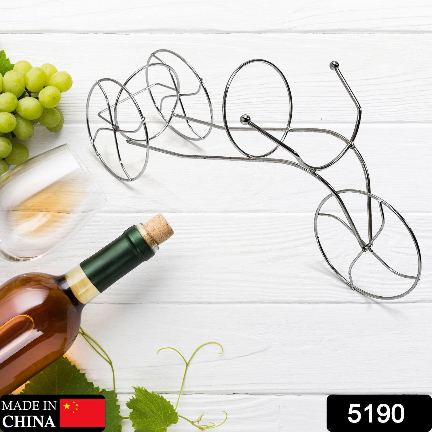 5190 Bottle Rack  Bicycle Design For Home ,Cafes , & Hotel Use Steel Rack