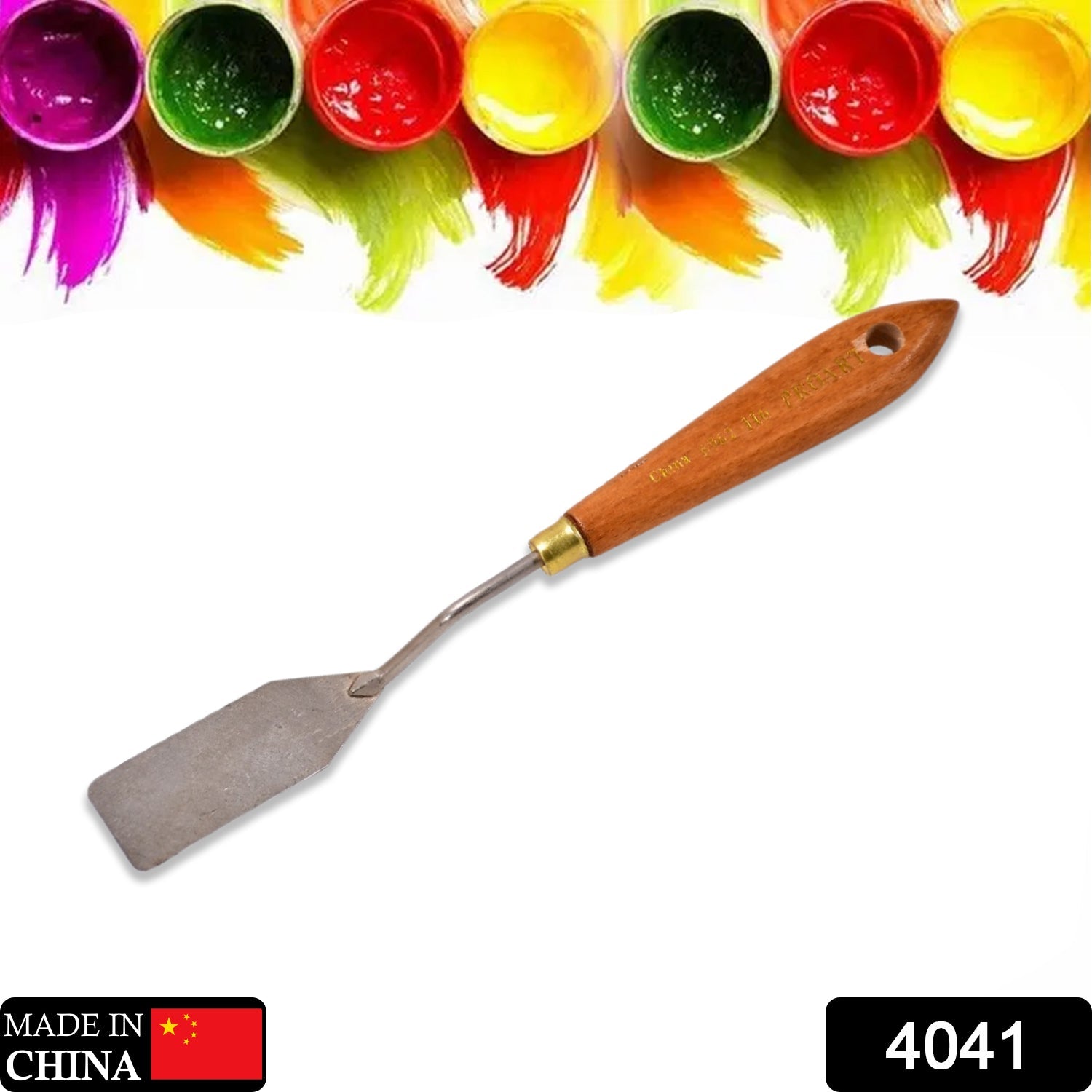 4041 Stainless Steel Artists Palette Knife, Spatula Palette Knife Paint Mixing Scraper, Thin and Flexible Art Tools for Oil Painting, Acrylic Mixing, Etc DeoDap
