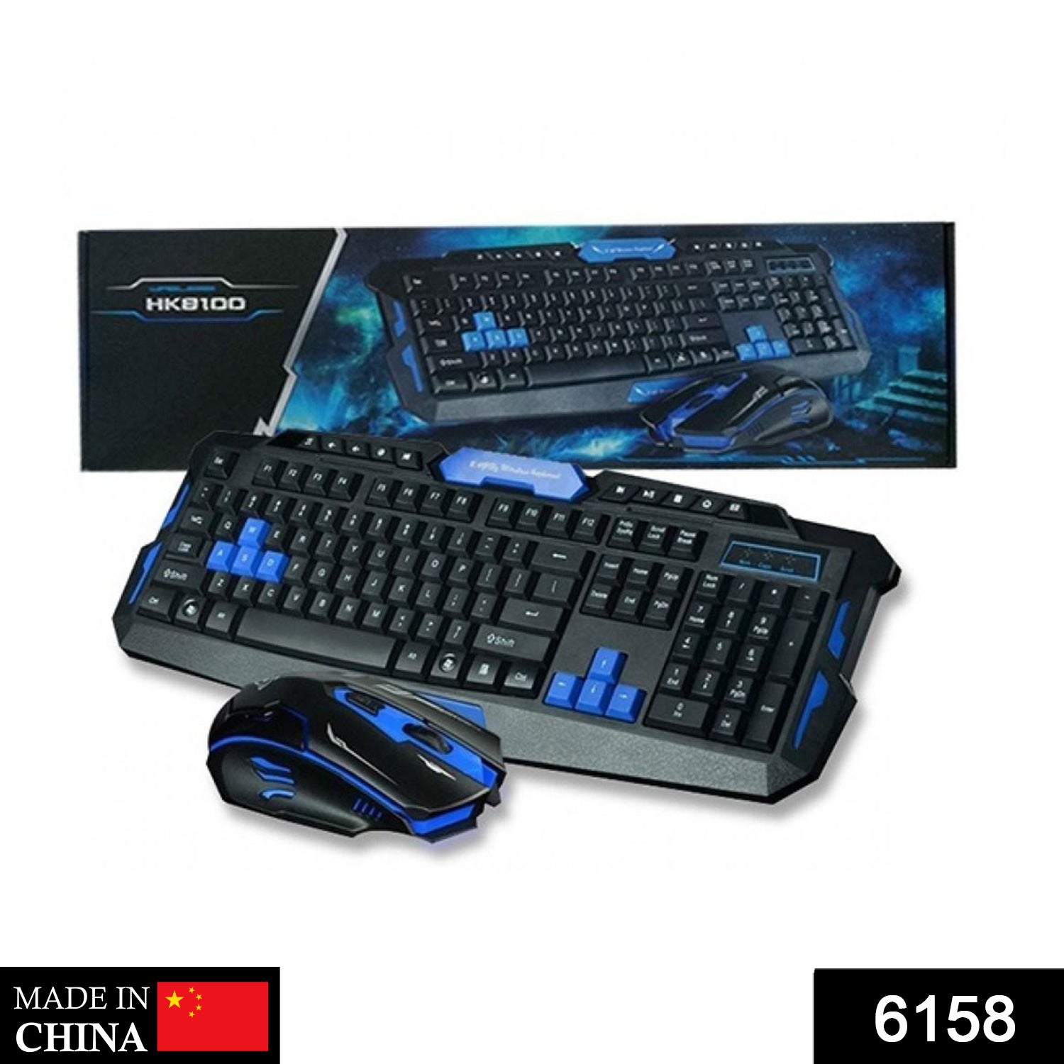 6158 Wireless Keyboard M Set used by gamers for playing heavy games perfectly without any problem and all.