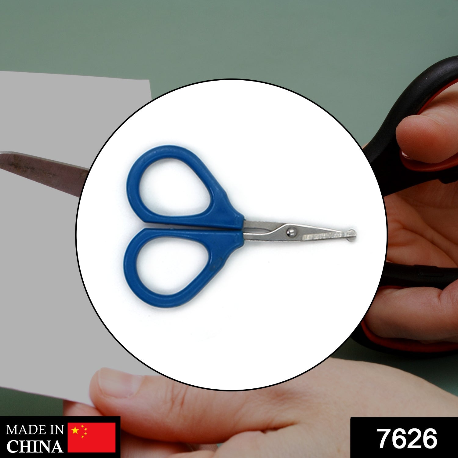 7626 mini scissors for cutting and designing purposes by student and all etc. DeoDap