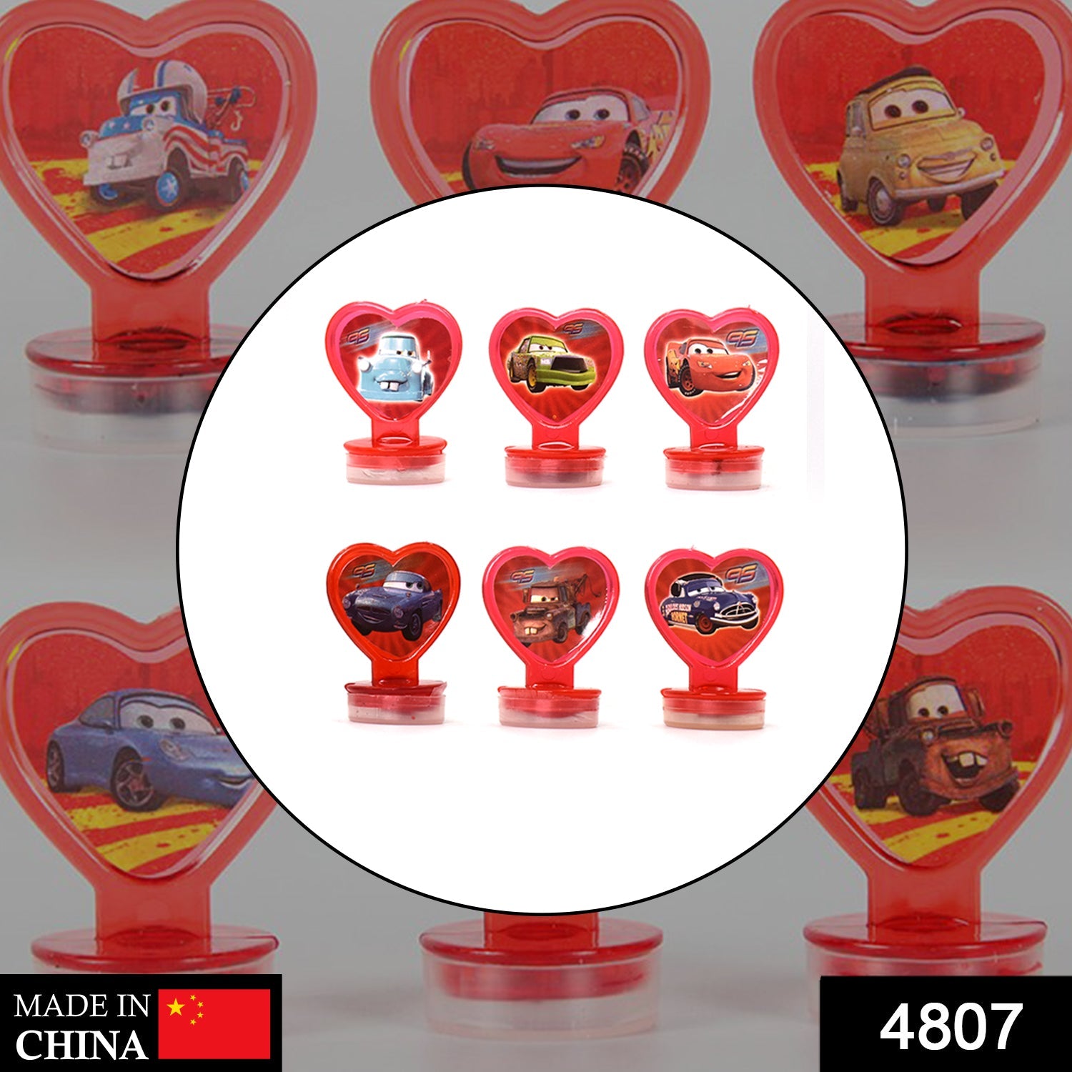 4807 6 Pc Car Stamp Set used in all types of household places by kids and children’s for playing purposes. freeshipping - DeoDap