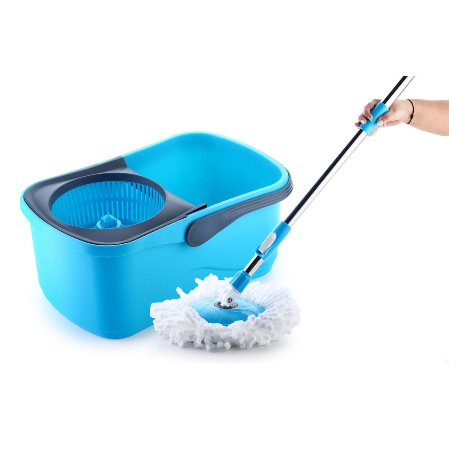 4798 Plastic Jali Bucket Mop used in all kinds of household and official bathroom purposes for cleaning and washing floors and surfaces. freeshipping - DeoDap