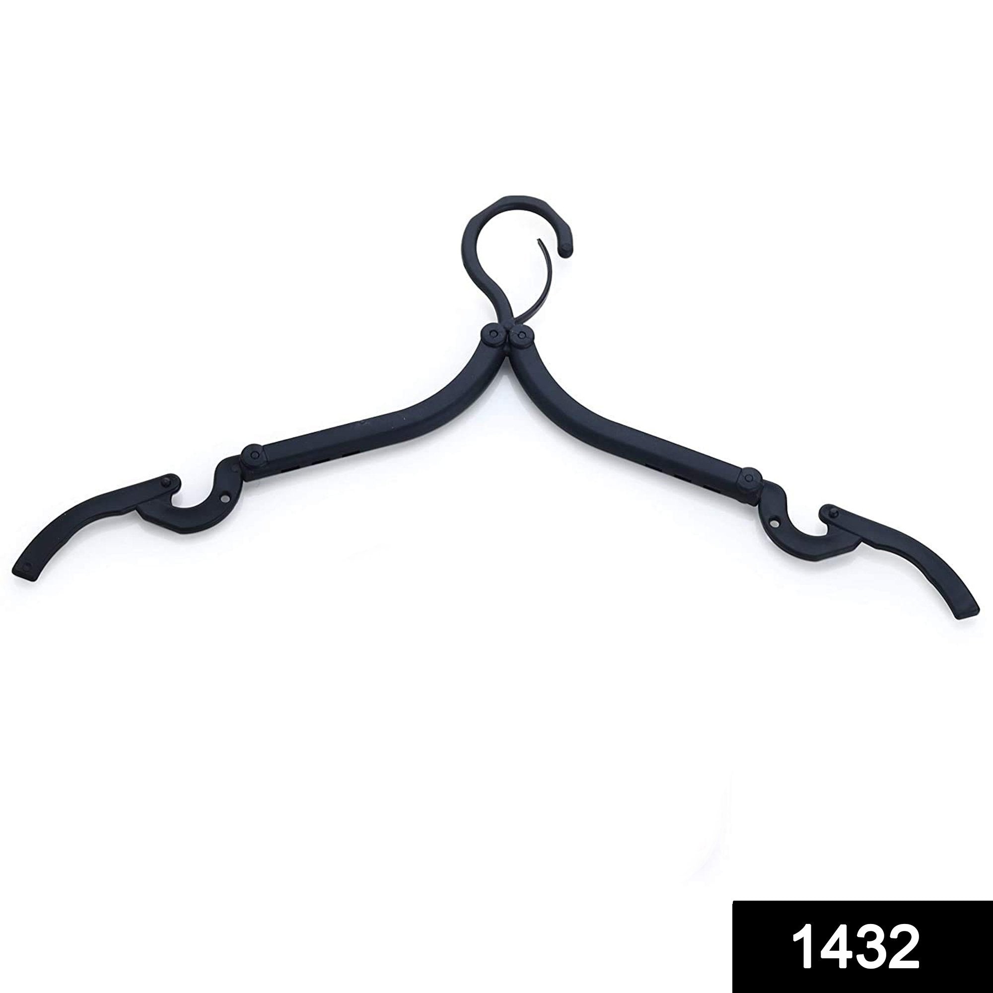 1432 Portable & Foldable Multicolor Plastic Hangers (1pc) - SkyShopy