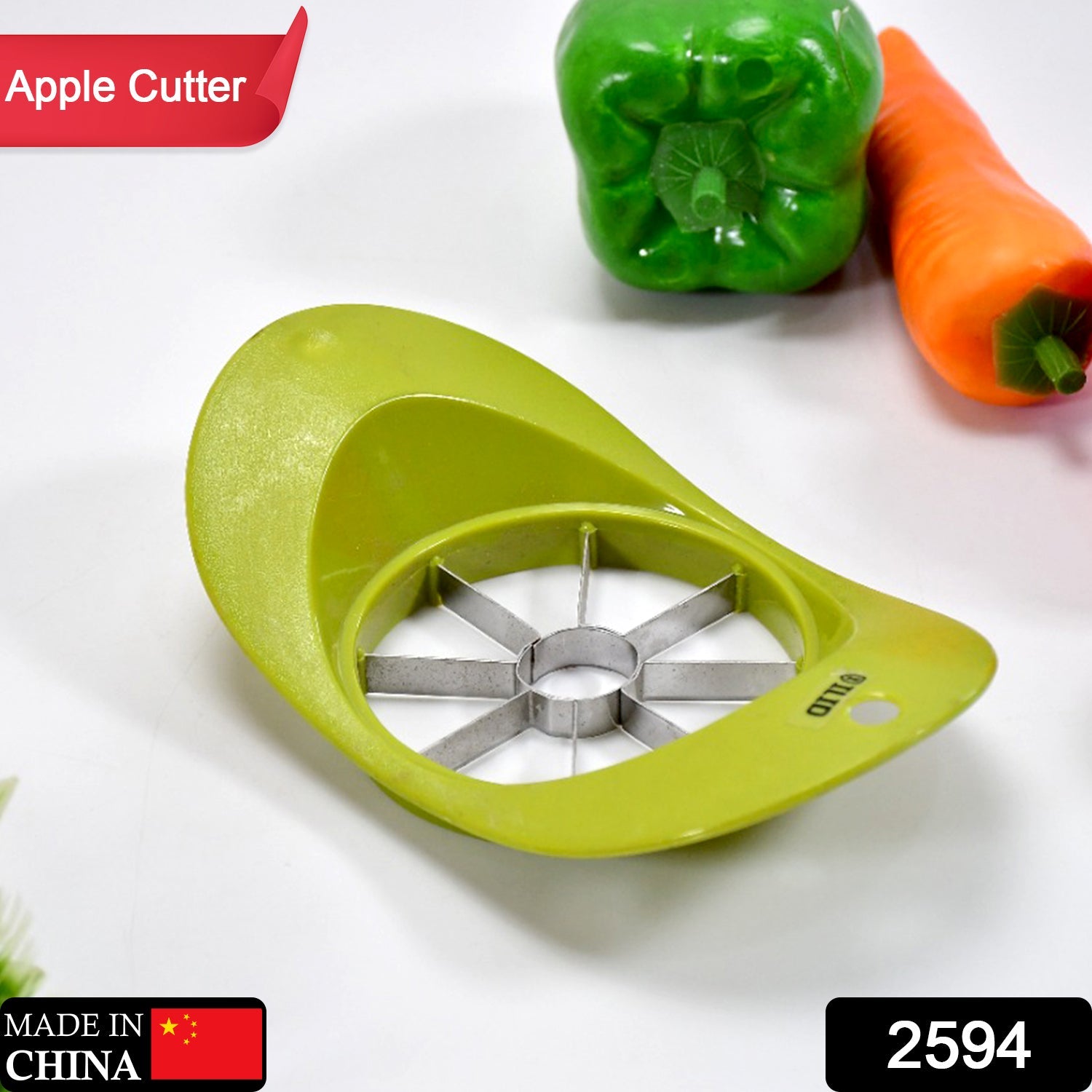 2772 Stainless Steel Apple Cutter with Push Stand DeoDap