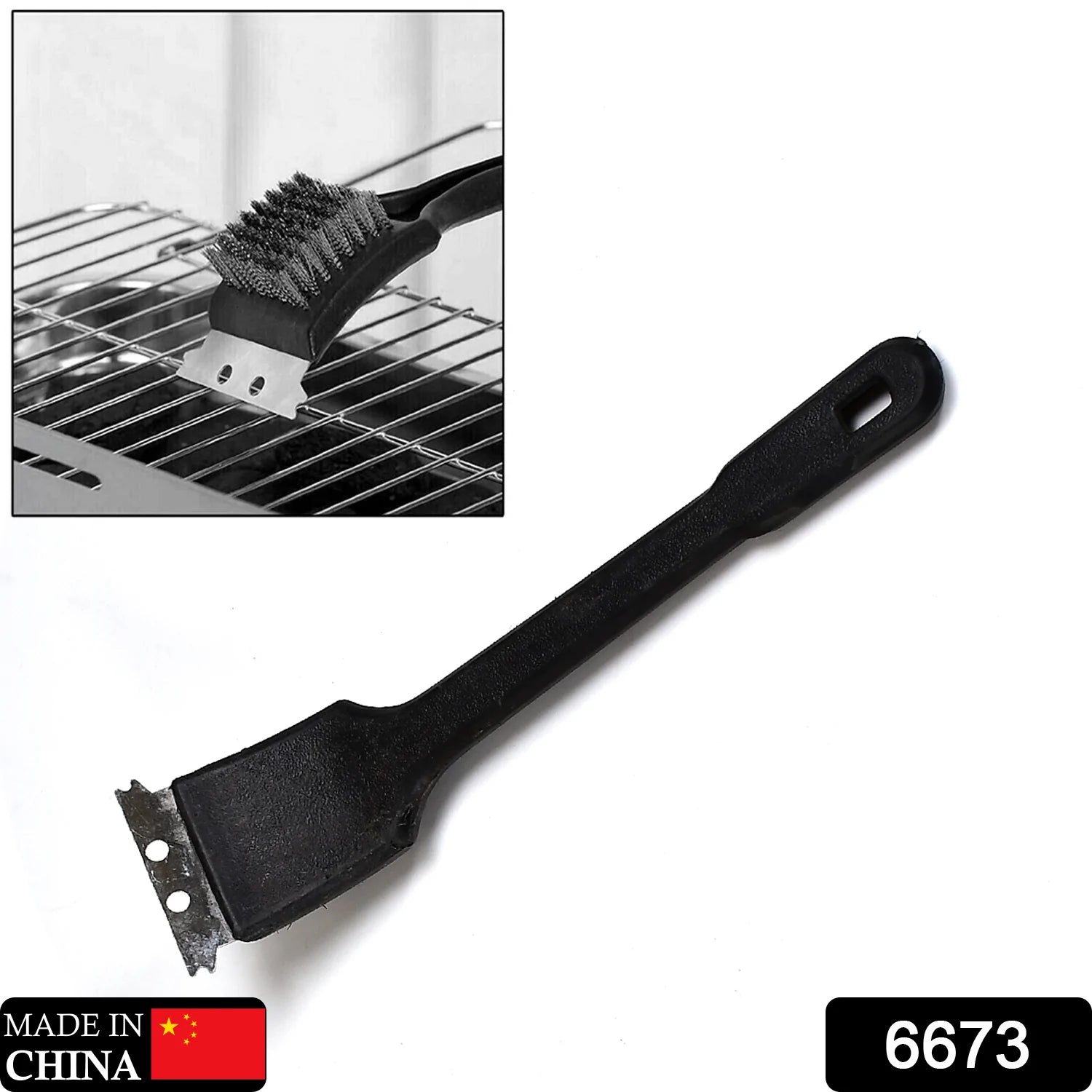 6673 Sharp Blade With Scrap Cleaning hard Wire Brush DeoDap