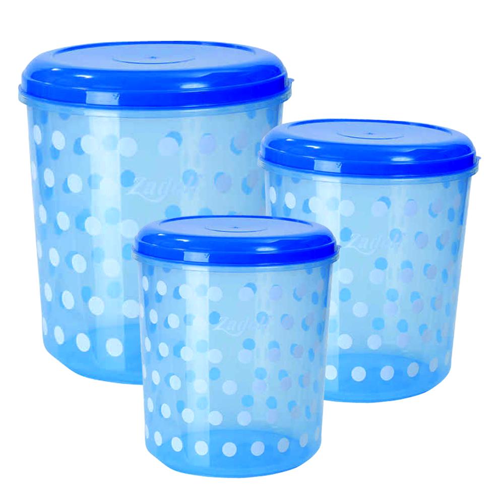 3659 Plastic Kitchen Storage Container (Multicolour) (5, 7, 10 Ltr) - SkyShopy