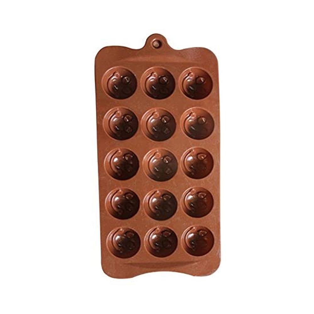 1188 Food Grade Non-Stick Reusable Silicone Smile Shape 15 Cavity Chocolate Molds / Baking Trays - SkyShopy
