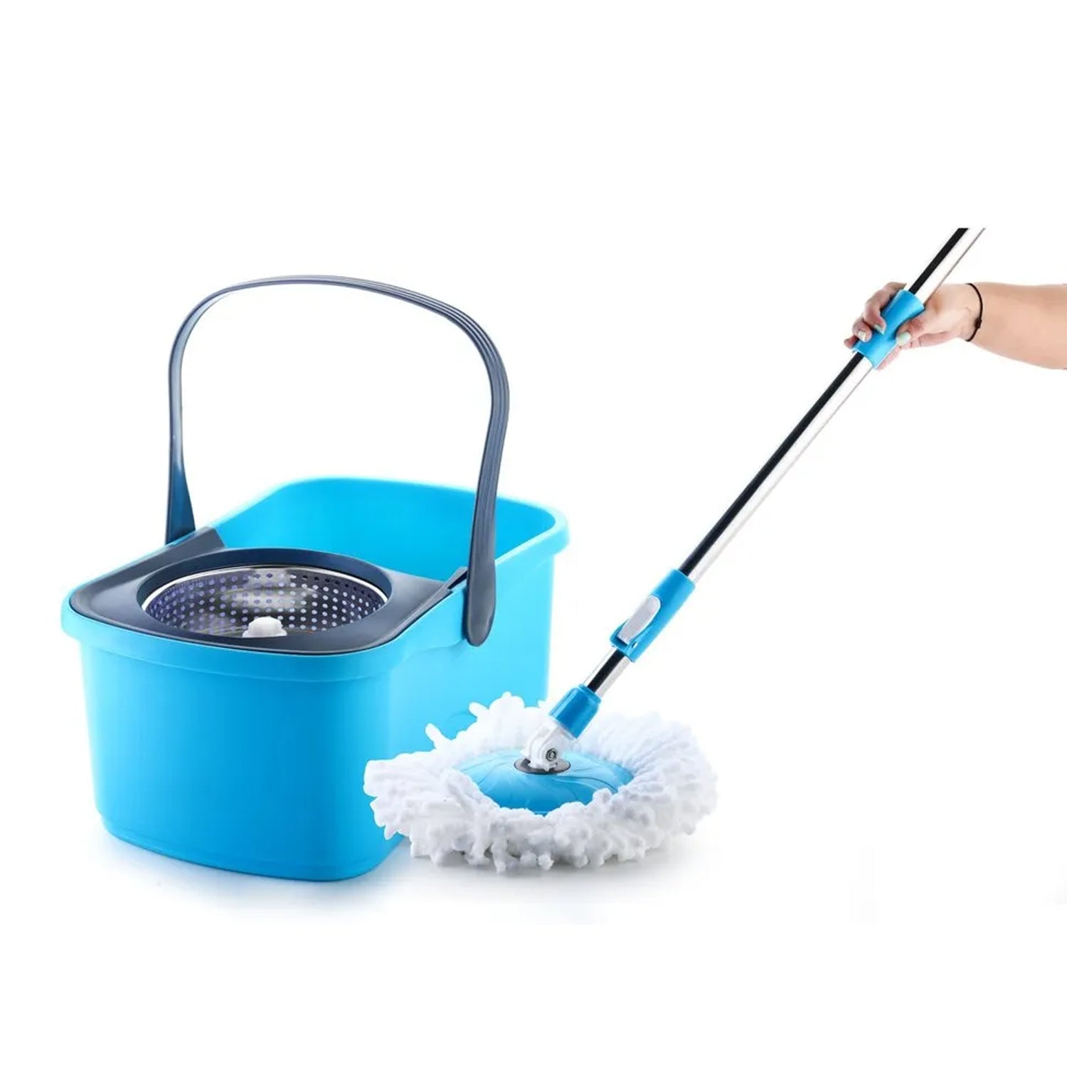 4799 SS Jali Bucket Mop used in all kinds of household and official bathroom purposes for cleaning and washing floors and surfaces. freeshipping - DeoDap