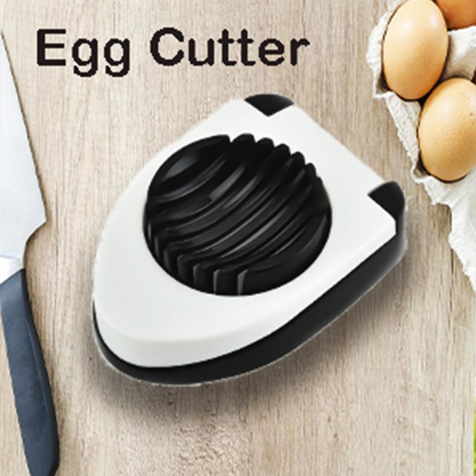 2129 Oval Shape Plastic Multi Purpose Egg Cutter/Slicer with Stainless Steel Wires - SkyShopy