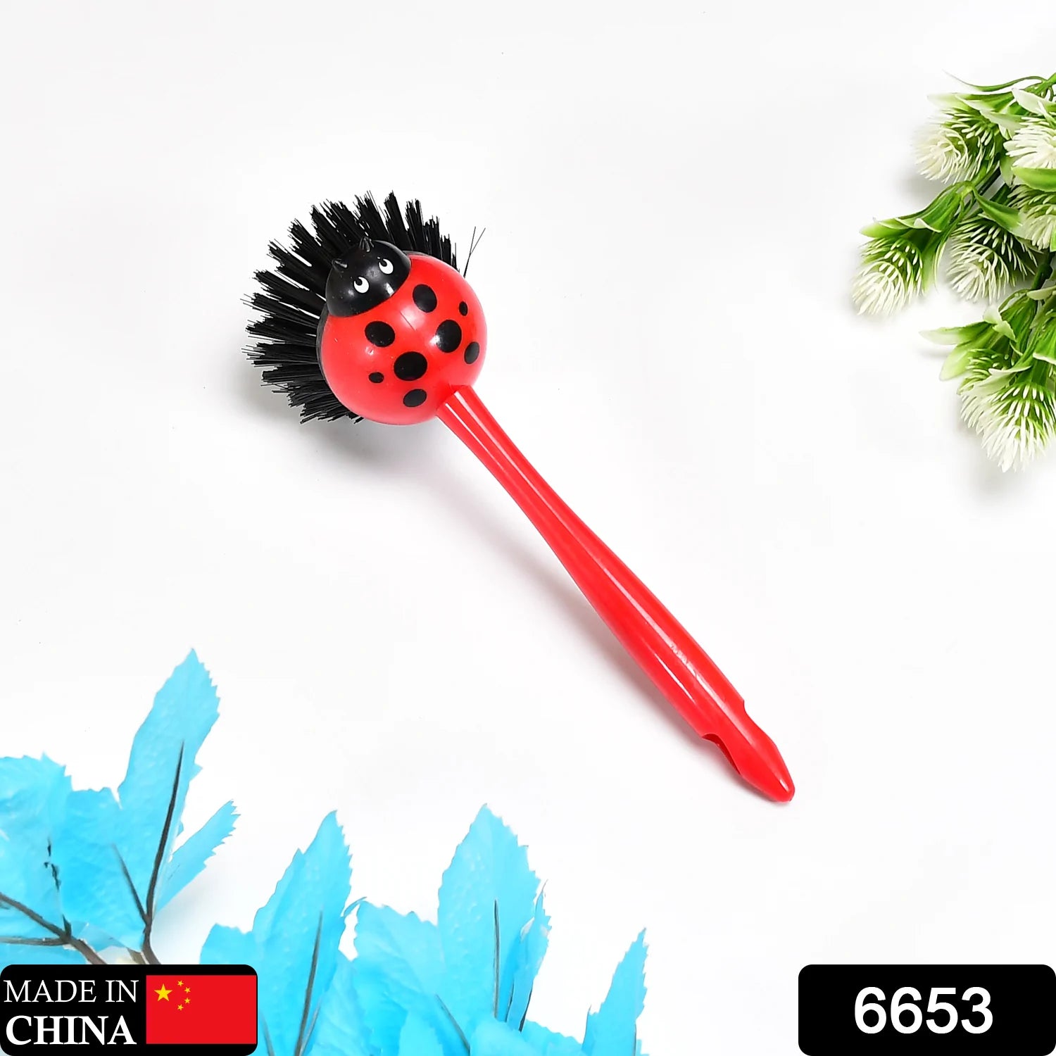 6653 Red bug shape multi purpose brush DeoDap