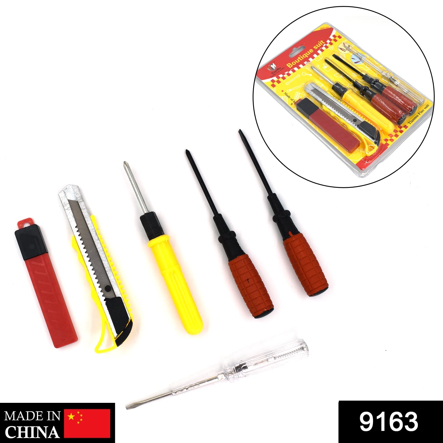 9163 Screwdriver And PVC Sheet Perspex Cutter Cutting Tool (Pack Of 6) DeoDap