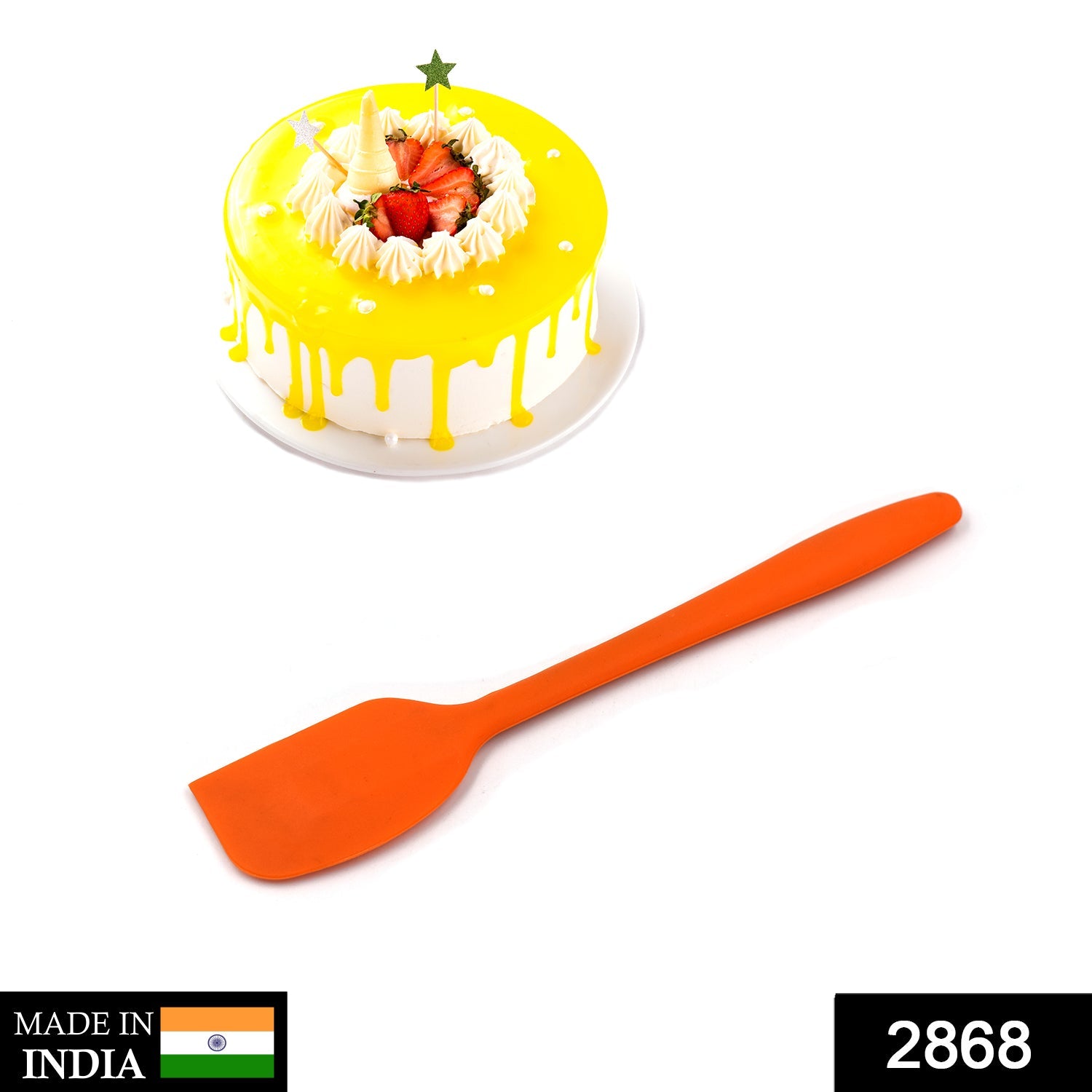 2868 Spatulas,Heat Resistant Non-Stick Flexible Rubber Scrapers Bakeware Tool DeoDap