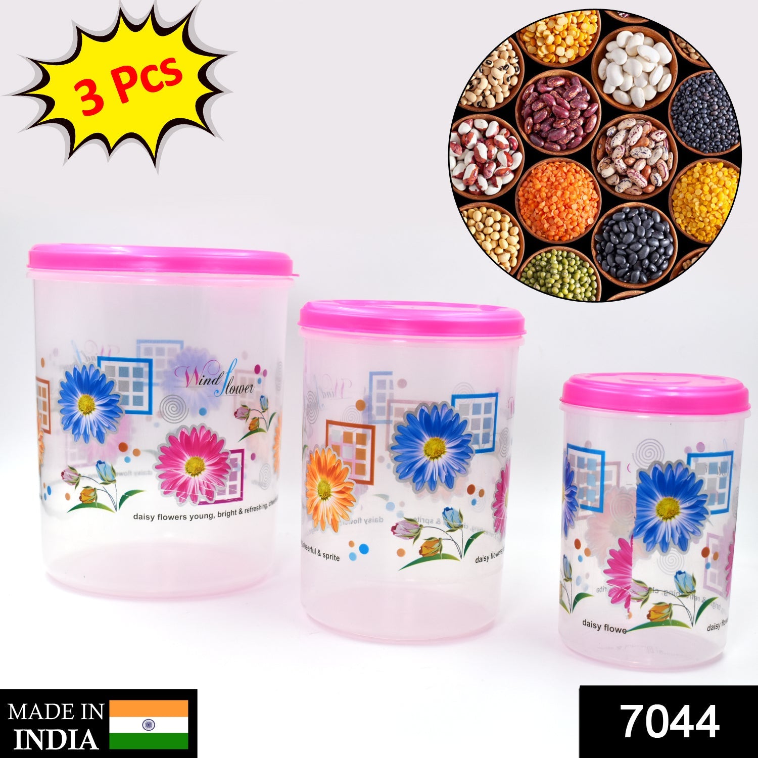 7044 3 Pc R Storage Container Used For Storing Various Types Of Items And Stuffs.