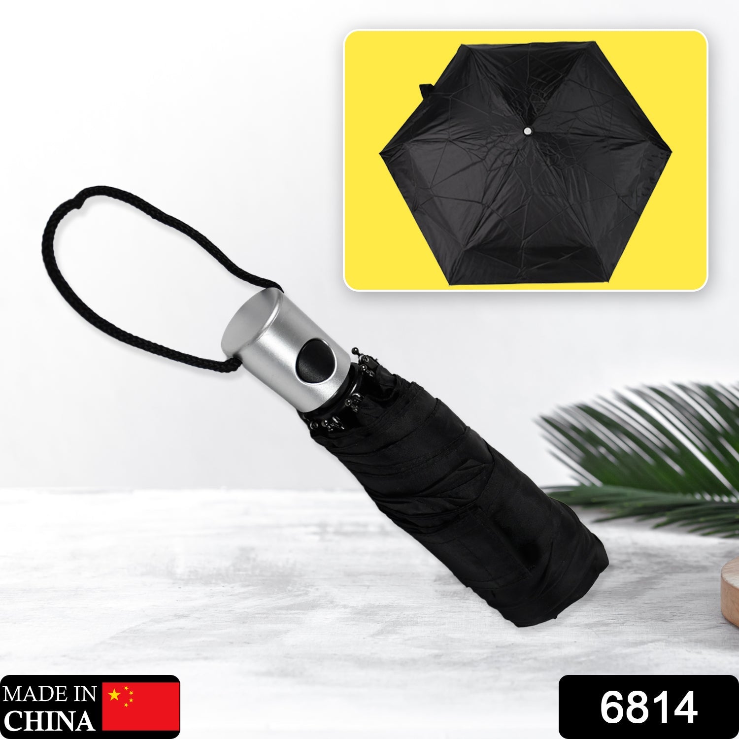 6814  Travel Inverted Umbrella Compact Windproof Umbrella Sun & Rain Umbrella for Men & Women DeoDap