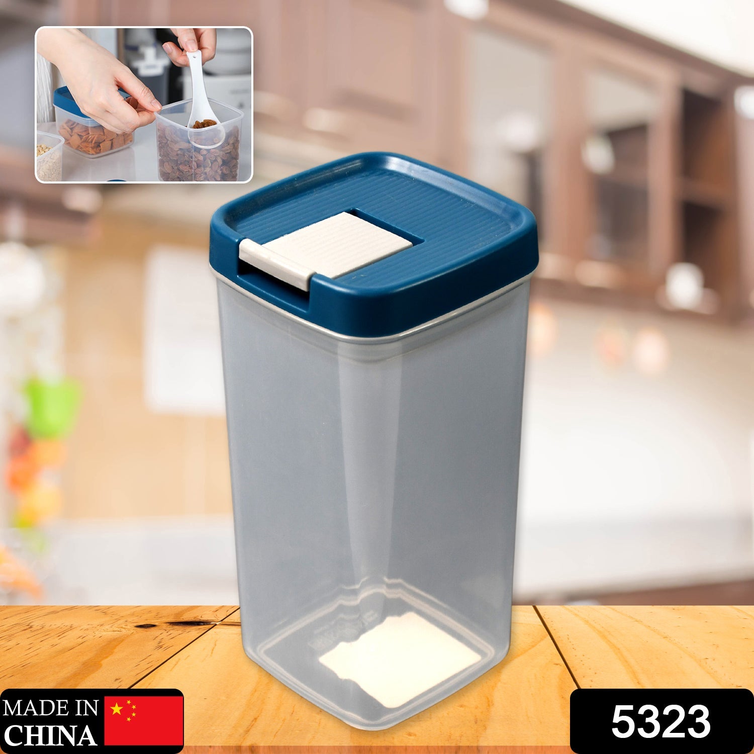 5323 Storage Box - Ideal Pantry and Refrigerator, Airtight Storage Box - BPA-Free Plastic, Kitchen Storage box. DeoDap