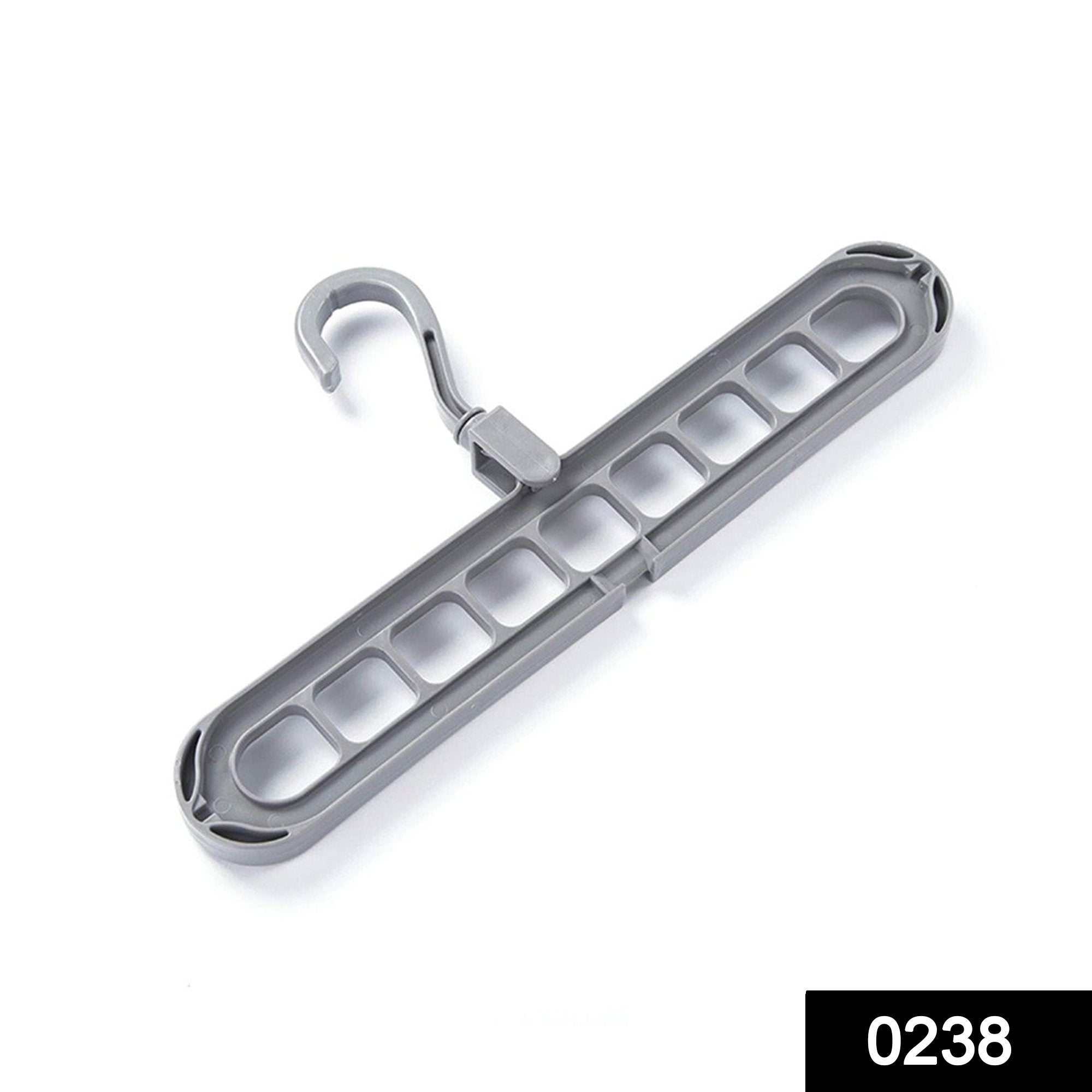 0238 9 Hole Plastic Hanger Hanging hook Indoor Wardrobe Clothes Organization Storage Balcony Windowsill Suit Racks - SkyShopy
