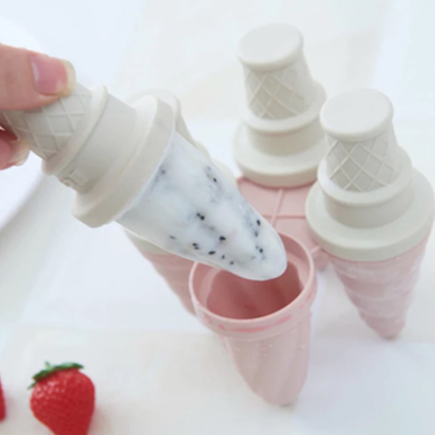 6304 6 Pc Ice Cream Mold used for making ice-creams in all kinds of places including restaurants and ice-cream parlours etc. DeoDap
