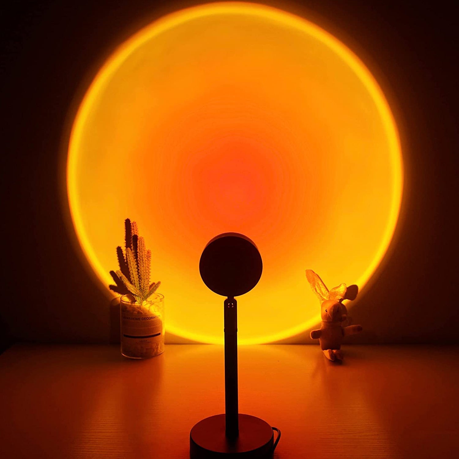 6423 4 Colors Sunset Lamp, Sunset Projection Lamp LED Night Lights DeoDap