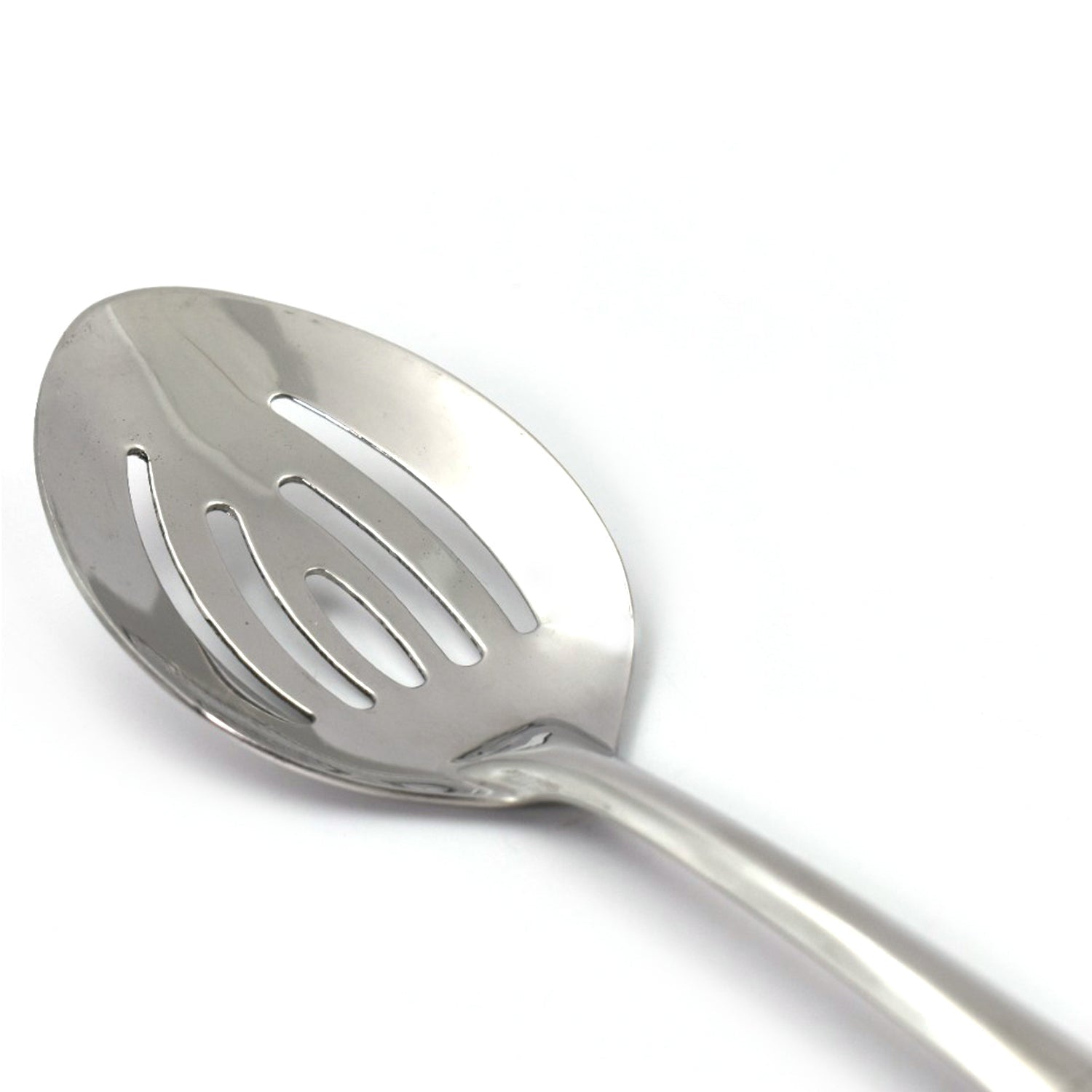 7040 SS Frying Spoon for serving and having food stuffs and items which needs to be fried and crispy.