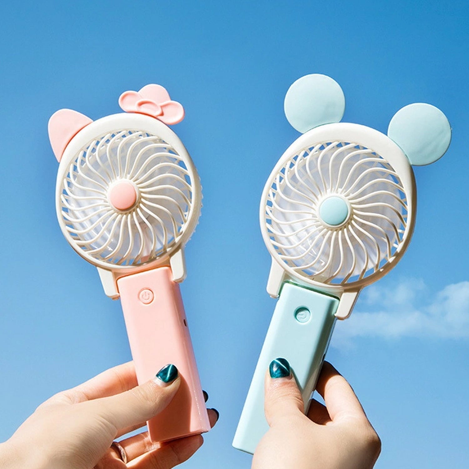 4765 Mini Cartoon Style Fan used in all kinds of places including household and many more for producing fresh air purposes. freeshipping - DeoDap