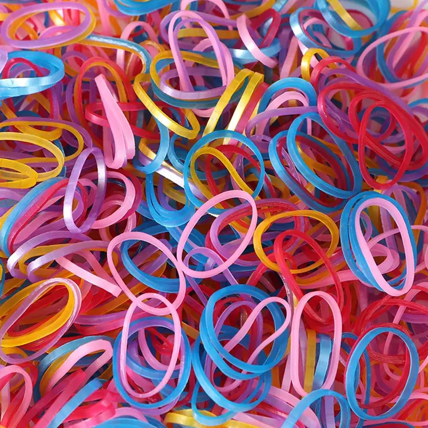 RUBBER BAND FOR OFFICE/HOME AND KITCHEN ACCESSORIES ITEM PRODUCTS, ELASTIC RUBBER BANDS, FLEXIBLE REUSABLE NYLON ELASTIC UNBREAKABLE, FOR STATIONERY, SCHOOL MULTICOLOR (3 Inch | 100 Gm / 50 Gm )