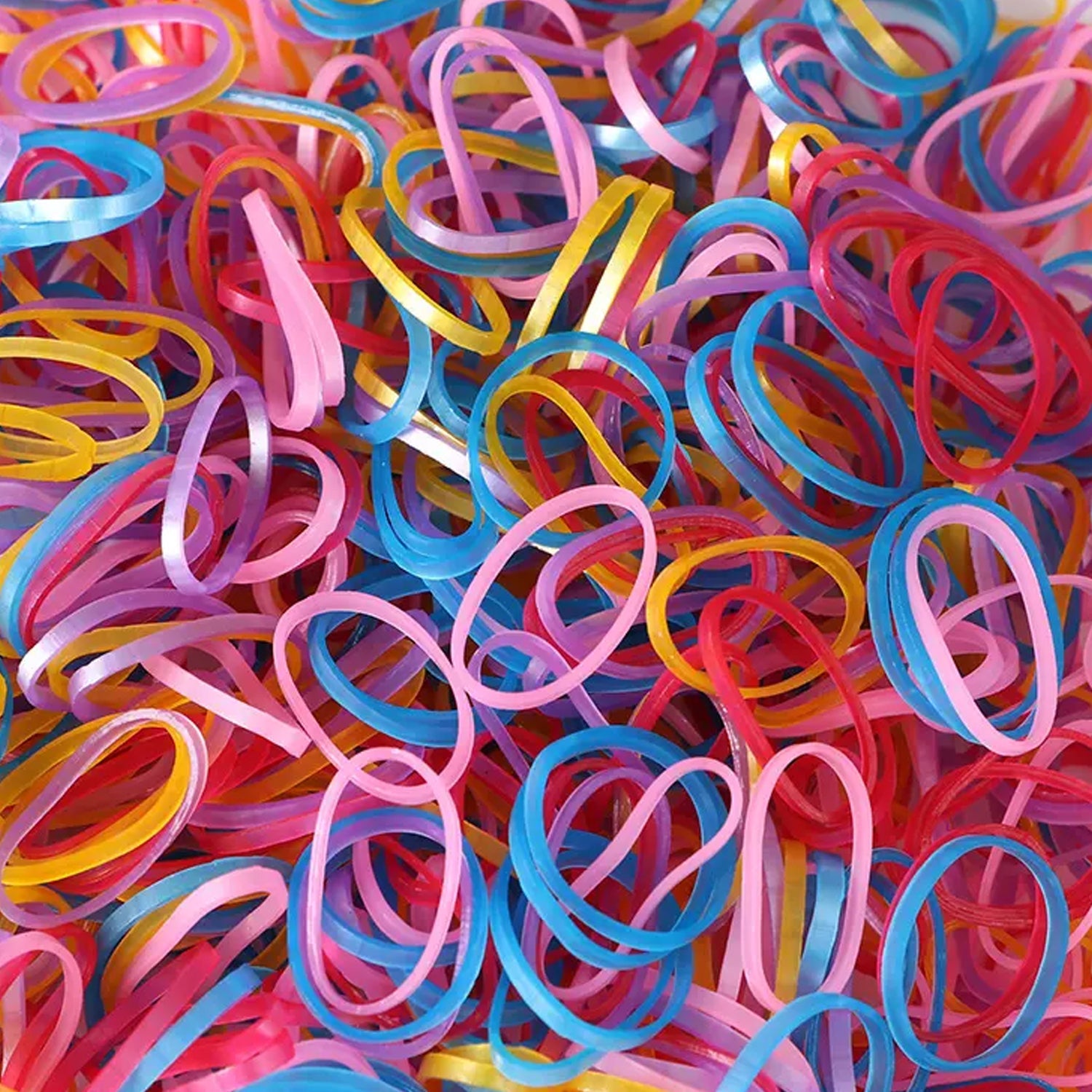 RUBBER BAND FOR OFFICE/HOME AND KITCHEN ACCESSORIES ITEM PRODUCTS, ELASTIC RUBBER BANDS, FLEXIBLE REUSABLE NYLON ELASTIC UNBREAKABLE, FOR STATIONERY, SCHOOL MULTICOLOR