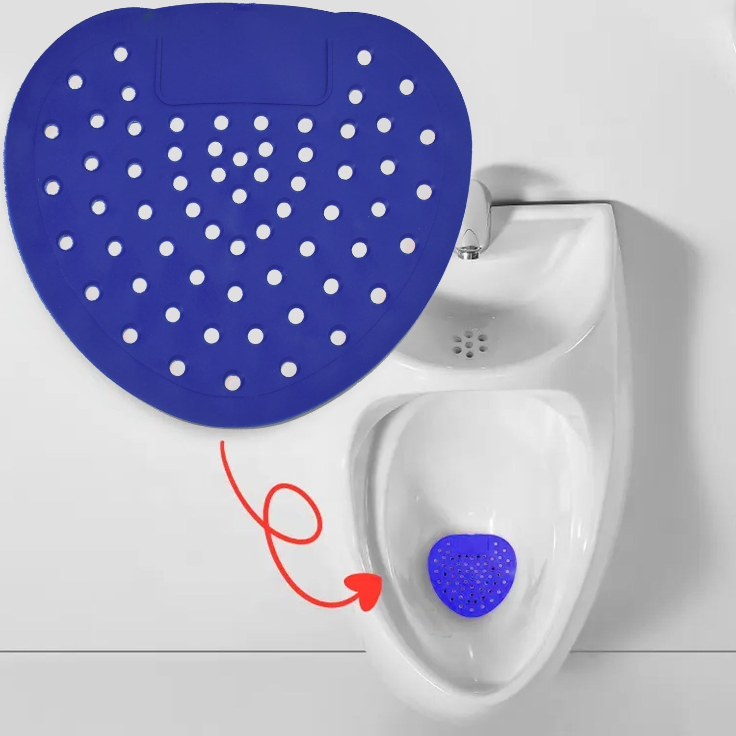 1310A URINAL SCREEN DEODORIZER, SCENTED URINAL SCREEN LASTING FRAGRANCE SILICONE CLEAN DESCALING ( 1 pc ) DeoDap